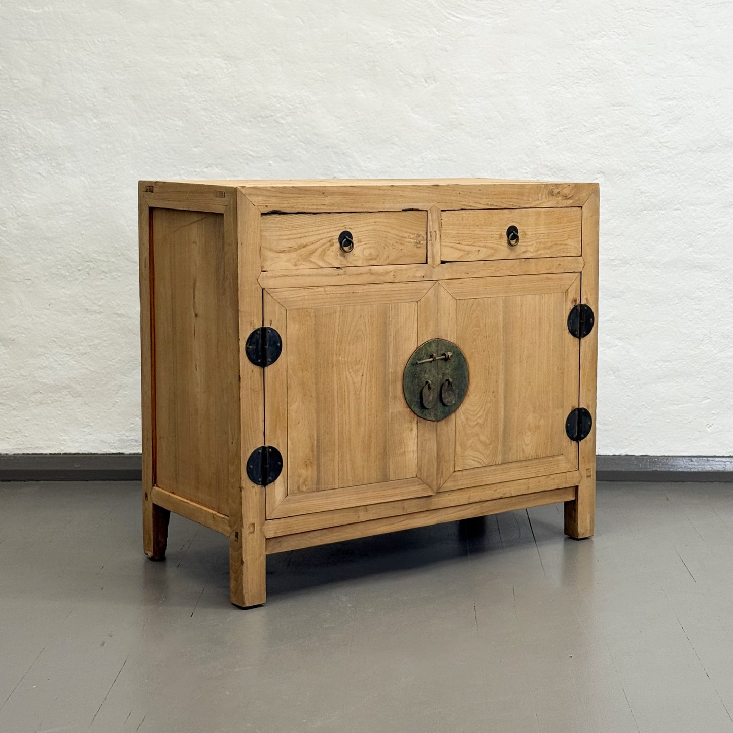 Two Drawer Vintage Tianjin Elm Cabinet