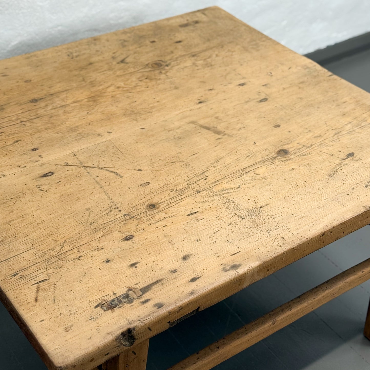 Square Raw Elm Coffee Table