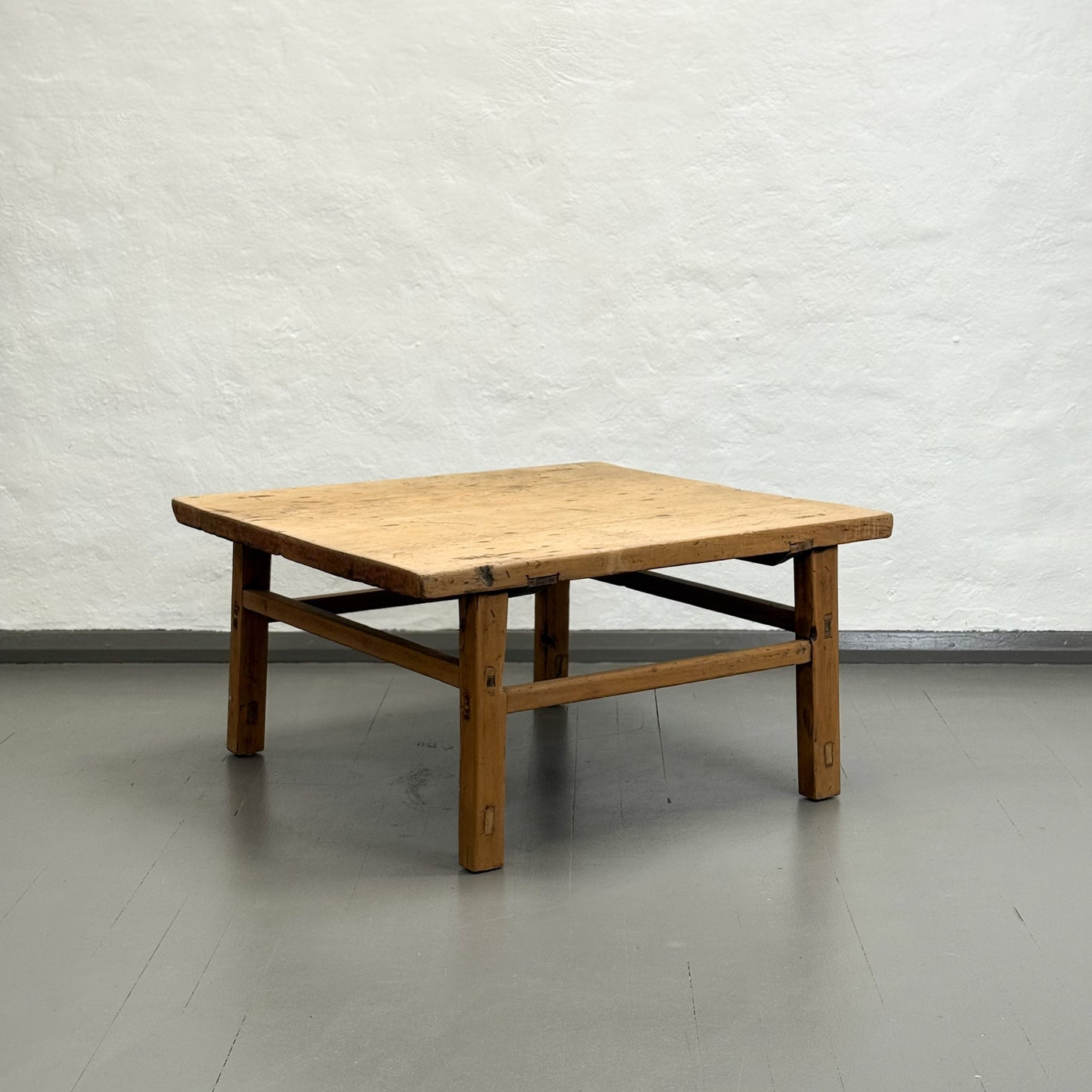 Square Raw Elm Coffee Table