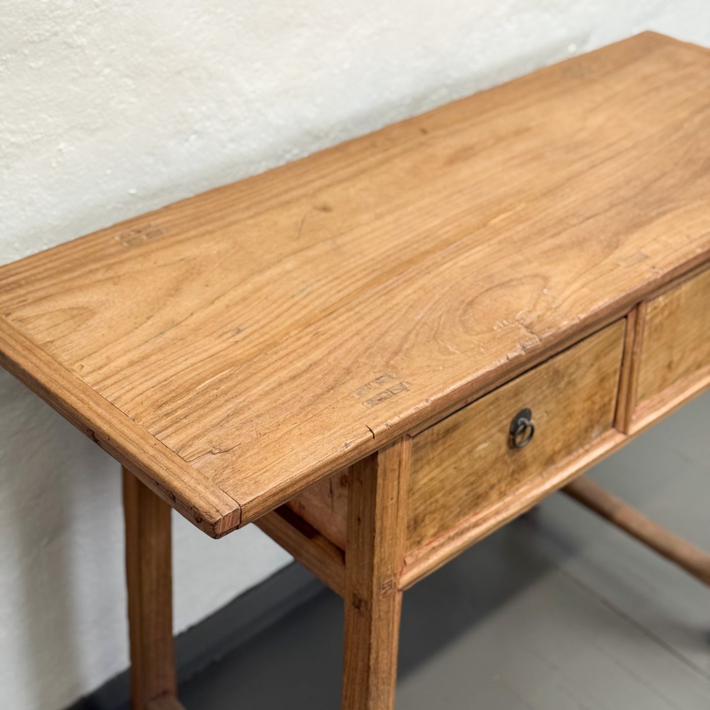 2 Drawer Elm Table