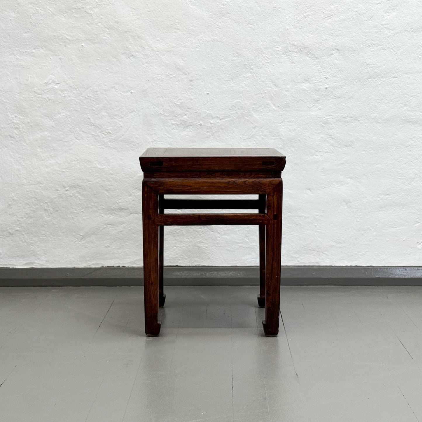 Simple Lacquered Elm Side Table