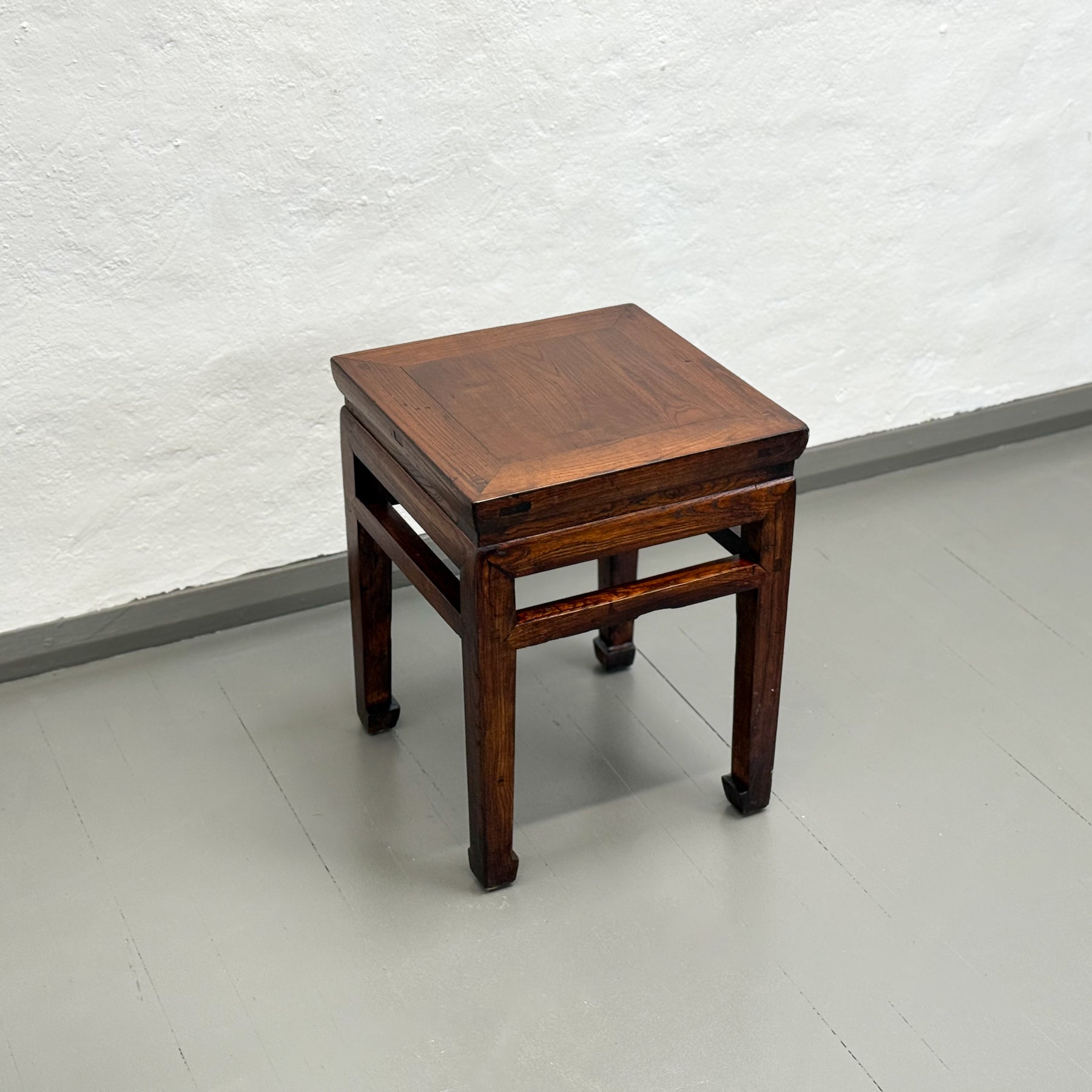 Simple Lacquered Elm Side Table