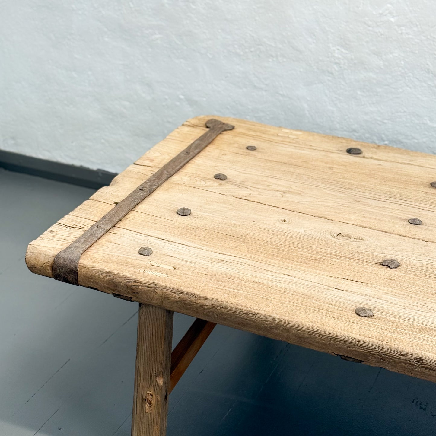 Old Studded Door Coffee Table