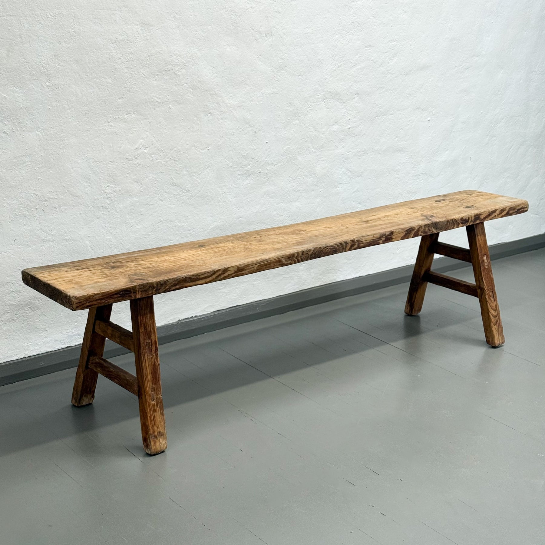 Rustic Elm Bench