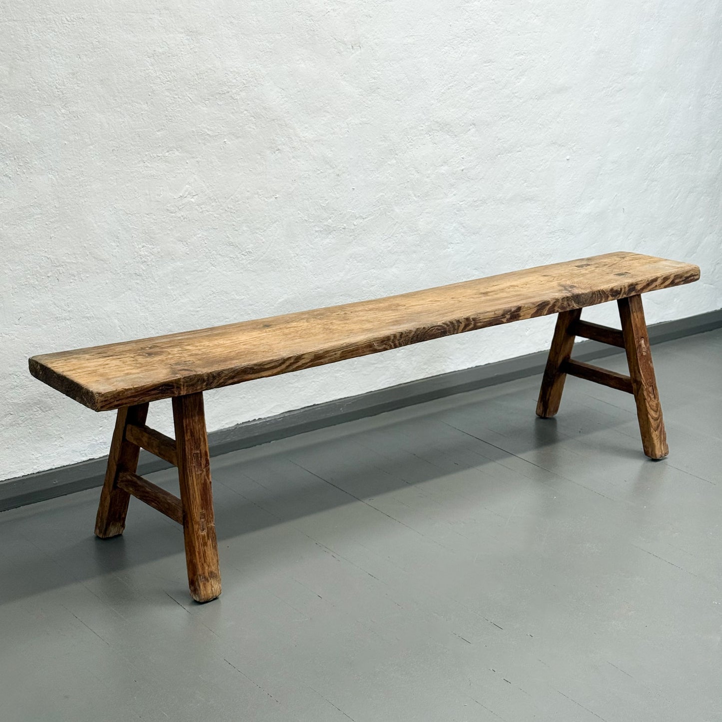 Rustic Elm Bench