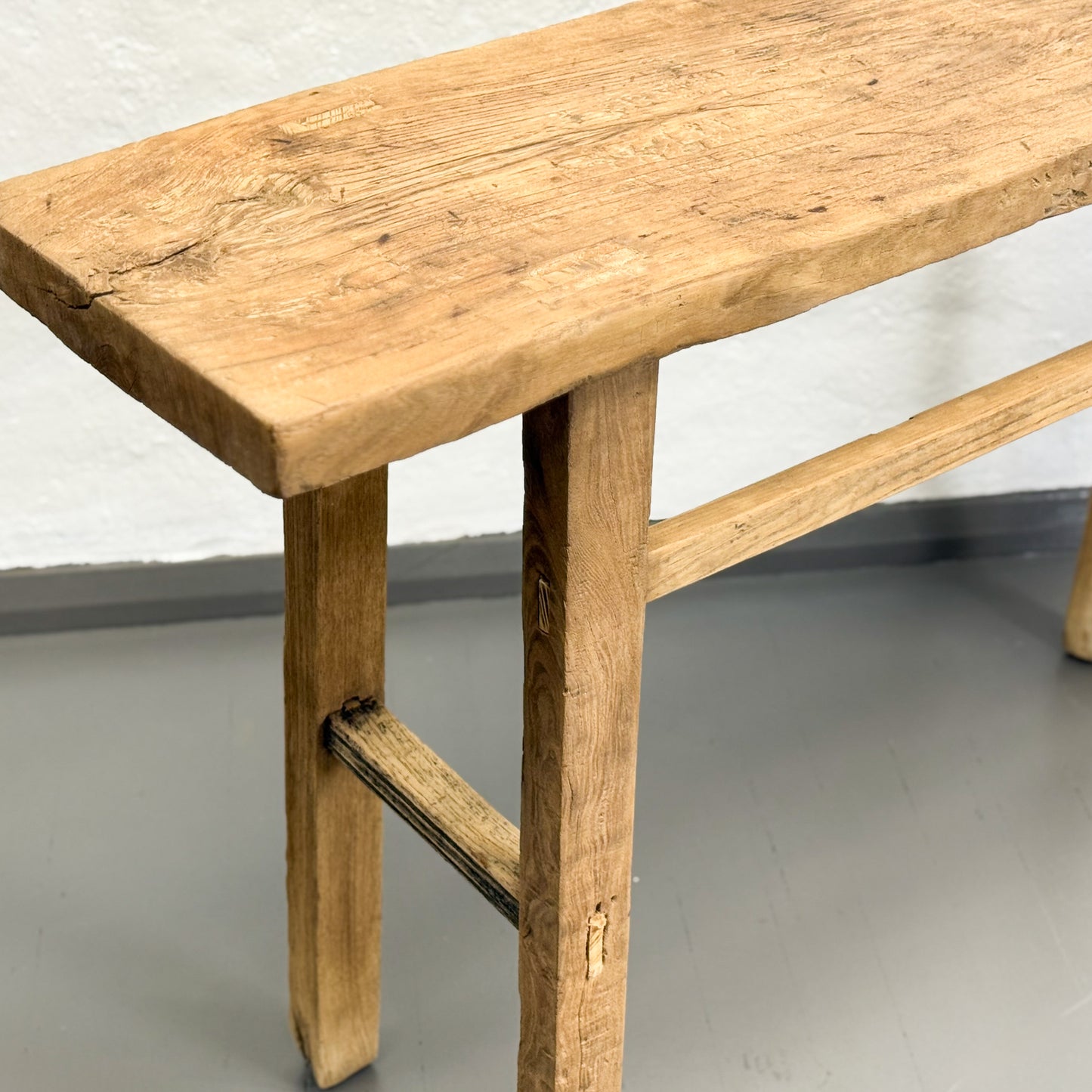 Raw Elm Console Table