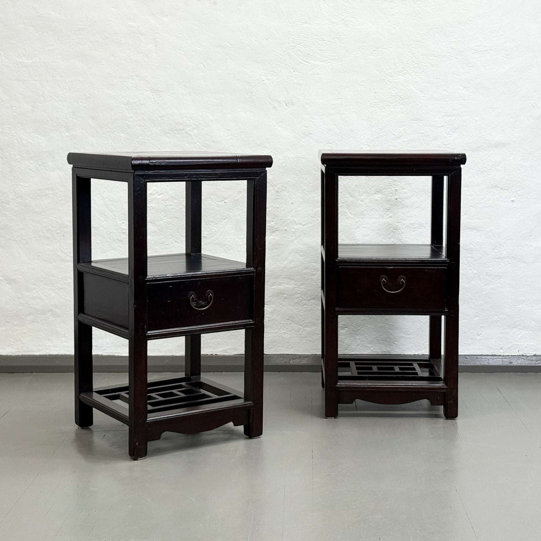 Vintage Vase Table with Drawer