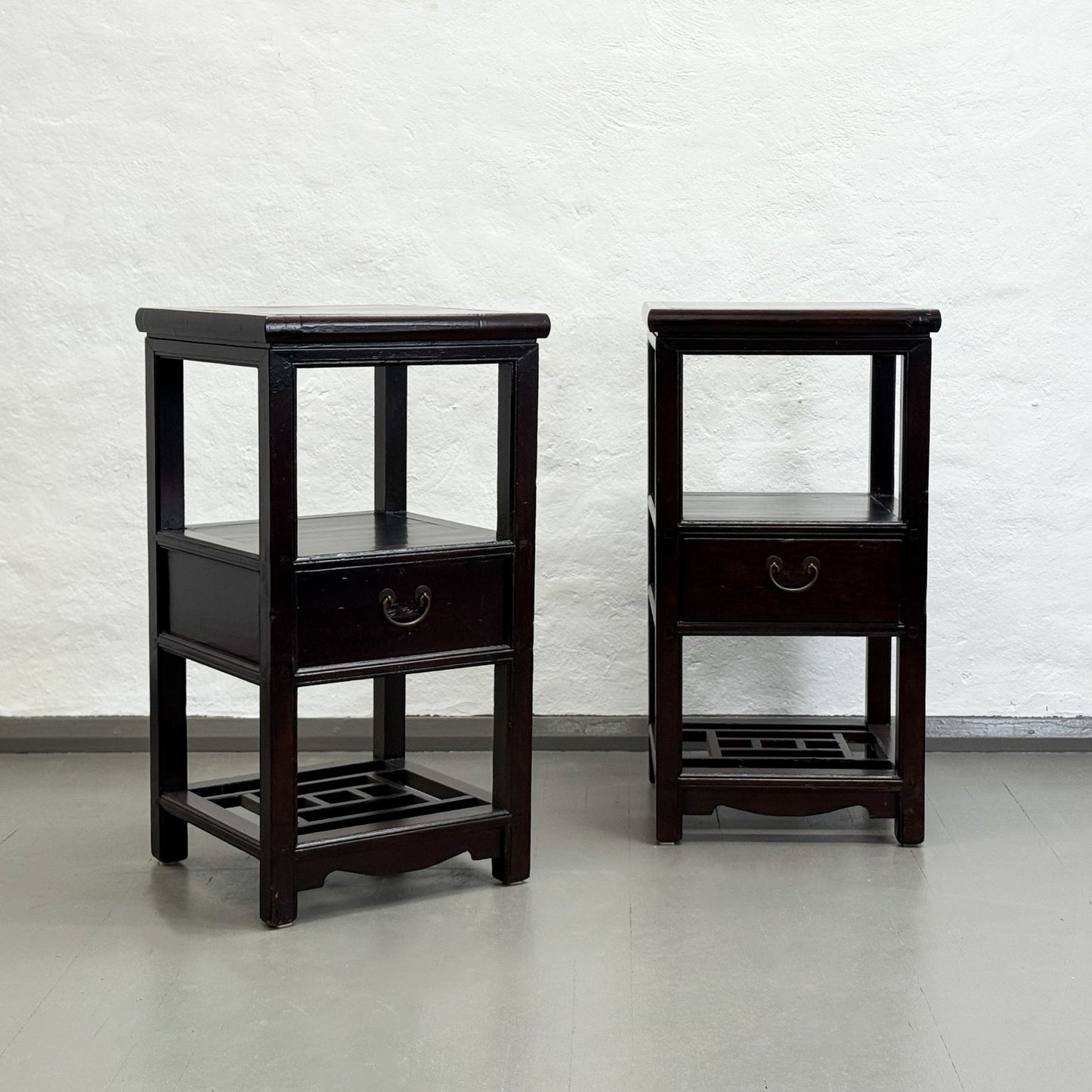 Vintage Vase Table with Drawer