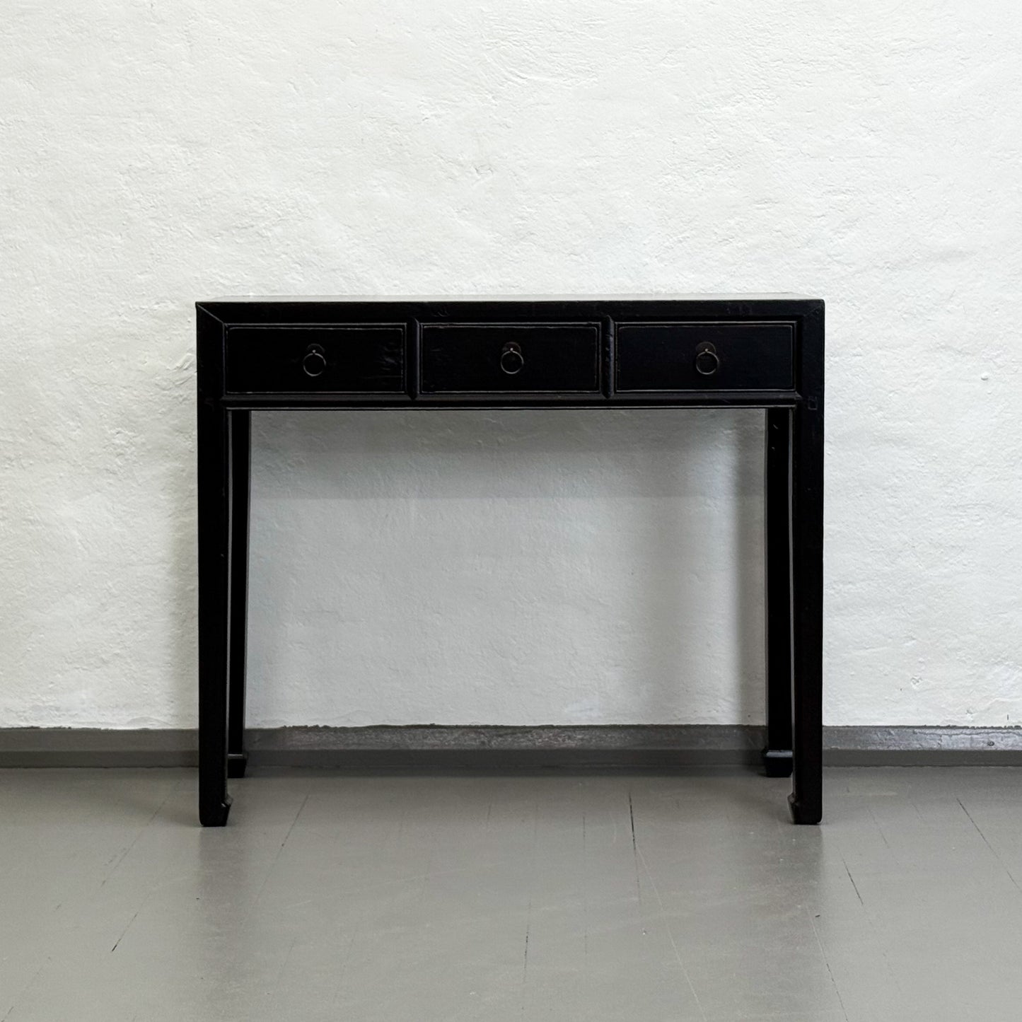 Vintage Lacquered 3 Drawer Console