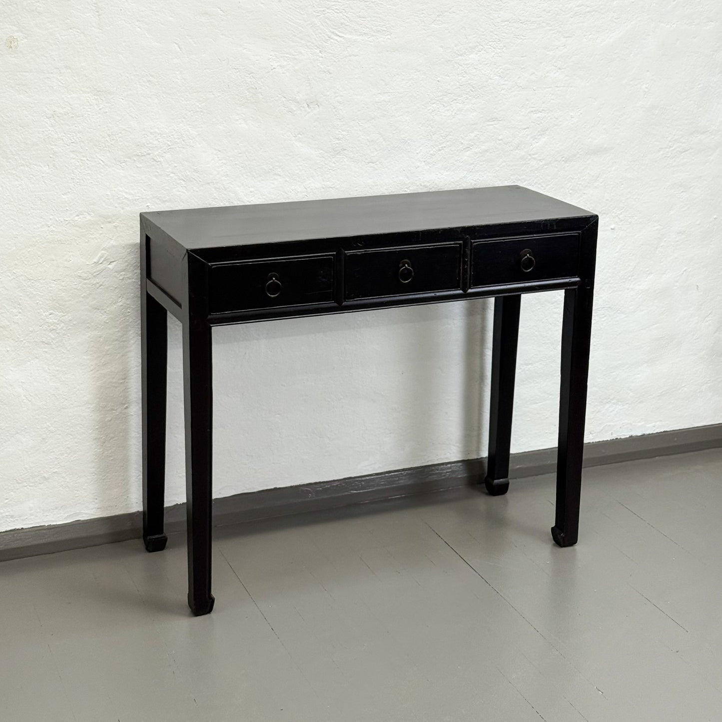 Vintage Lacquered 3 Drawer Console