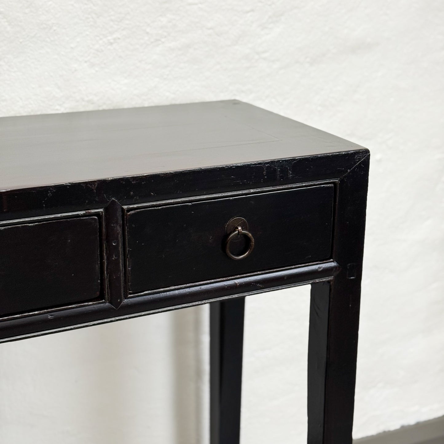 Vintage Lacquered 3 Drawer Console