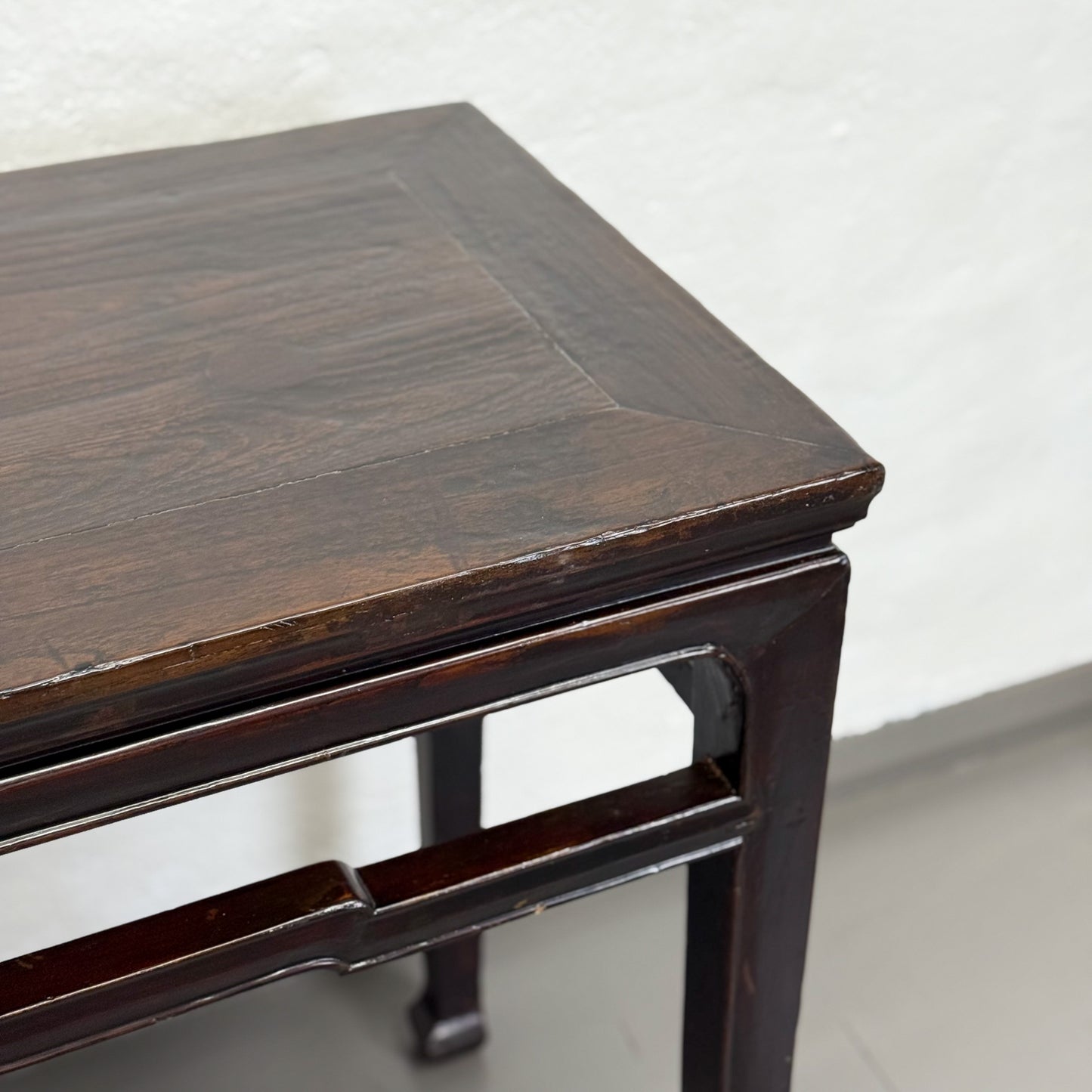 Simple Antique Elm Console