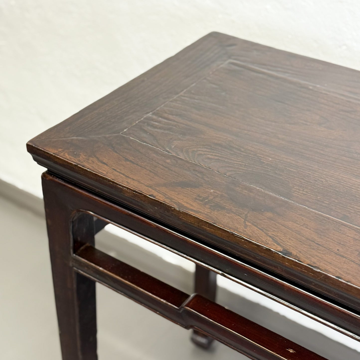Simple Antique Elm Console