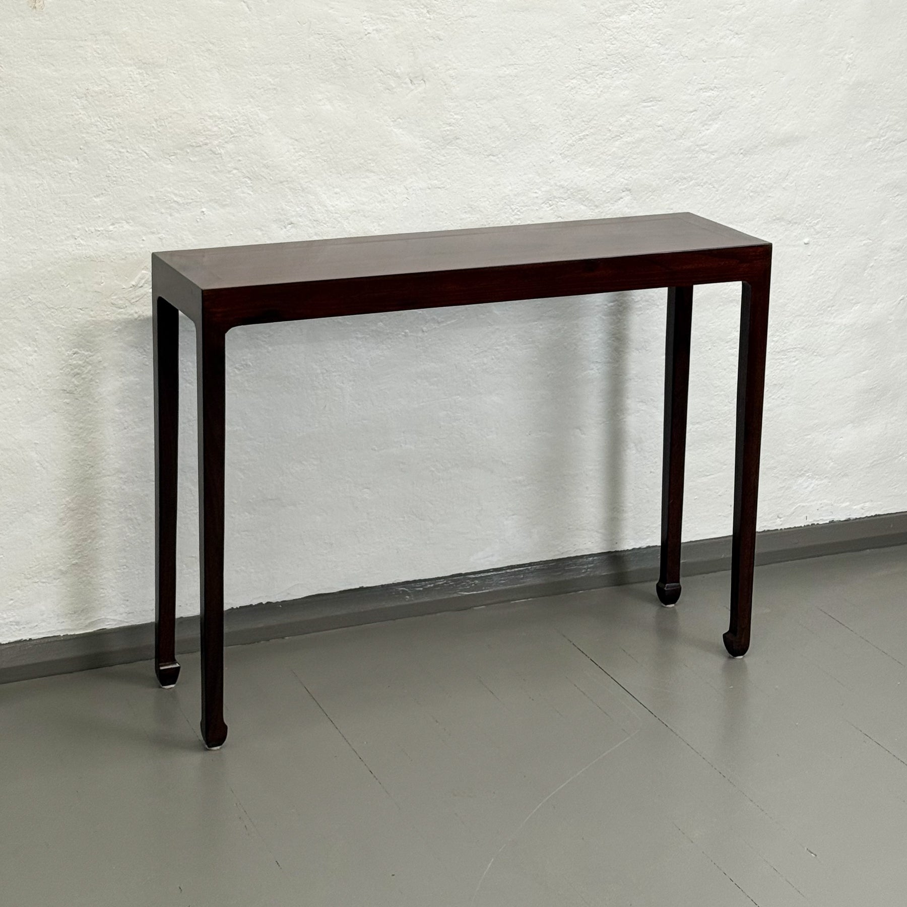 Simple Dark Brown Console Table