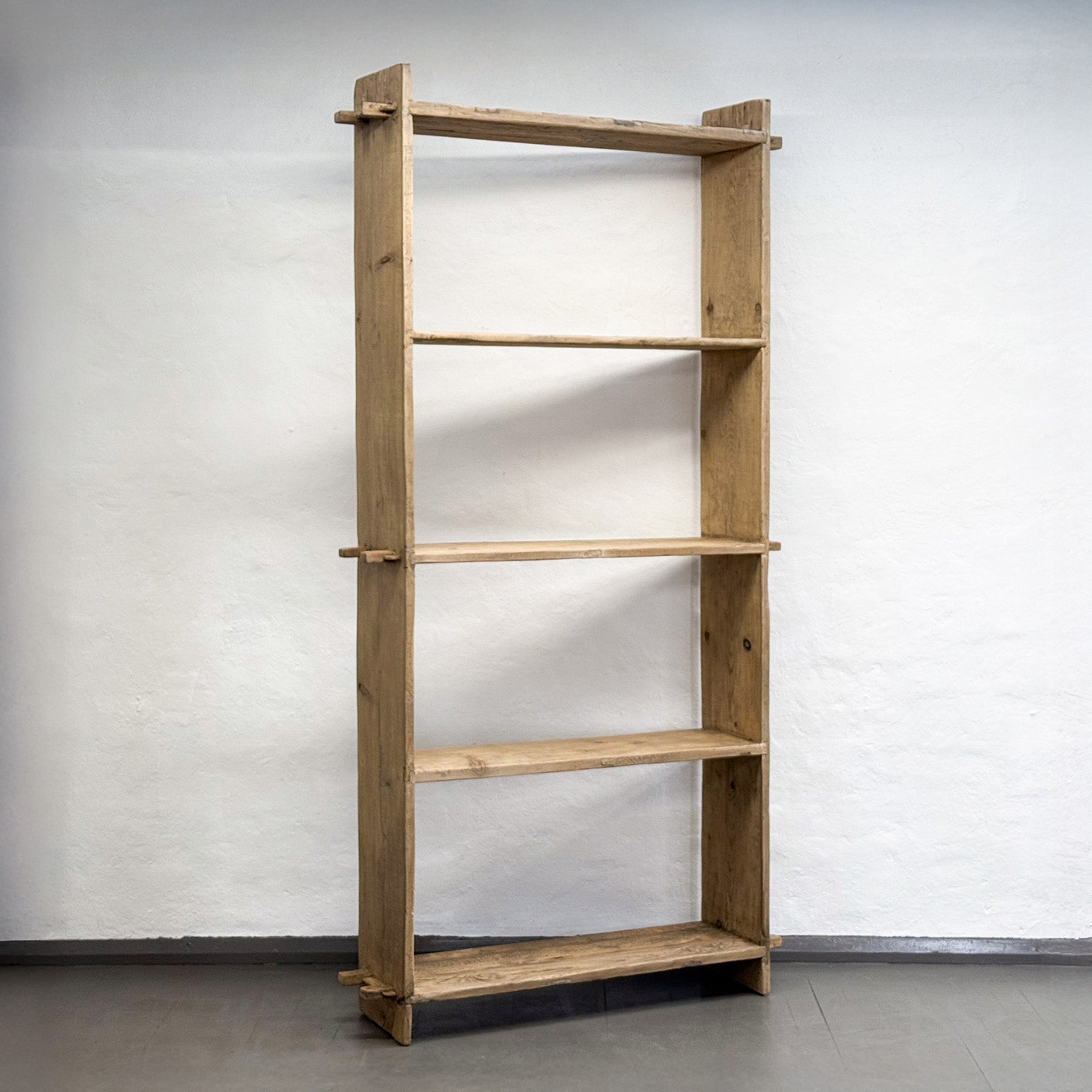Open Back Elm Book Shelf