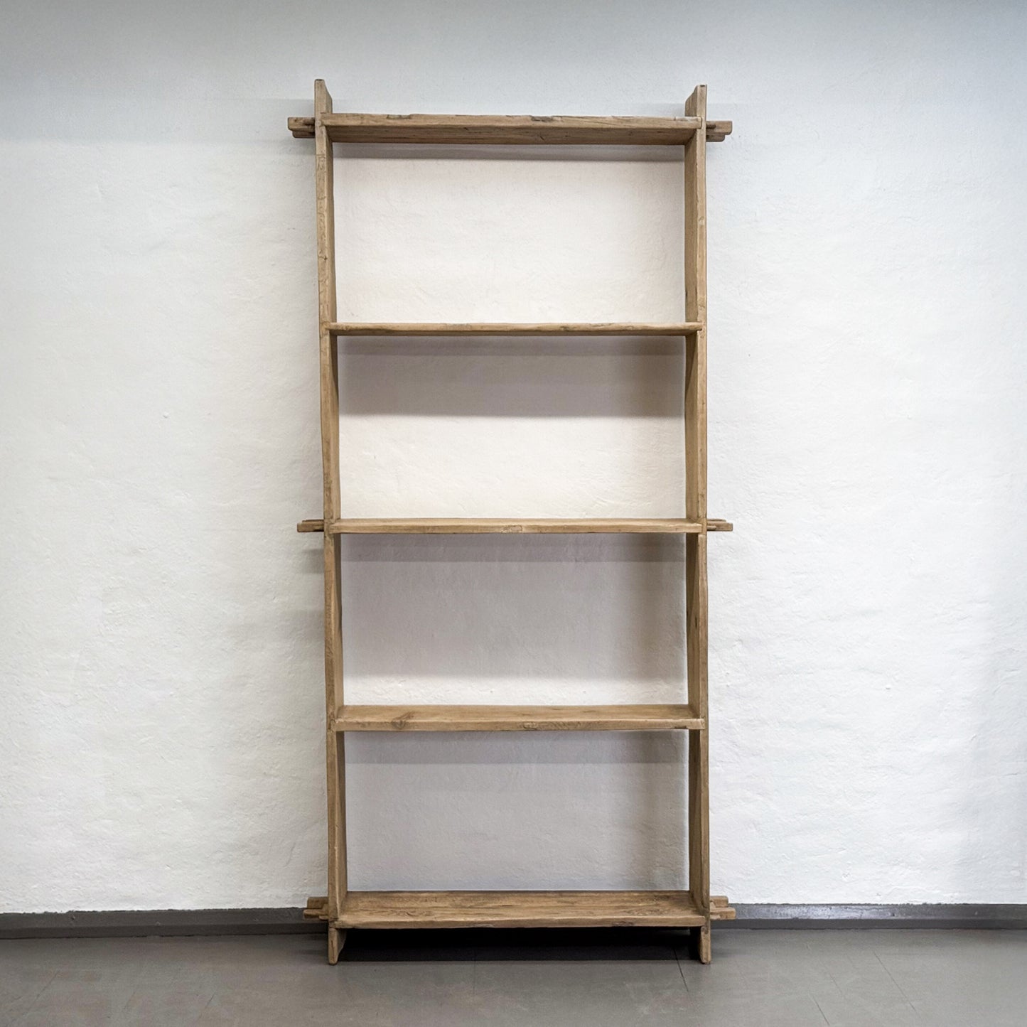 Open Back Elm Book Shelf