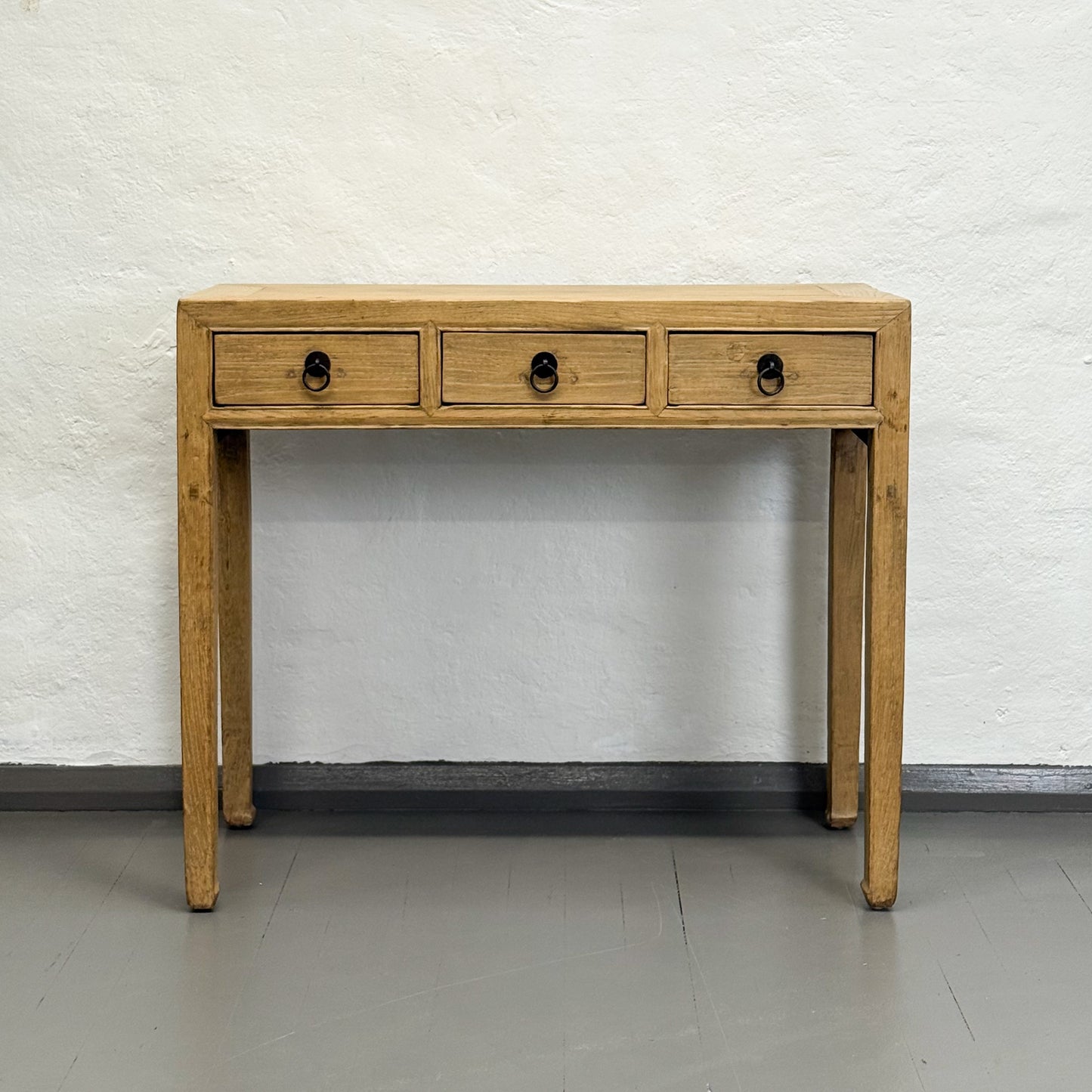 3 Drawer Elm Console Table