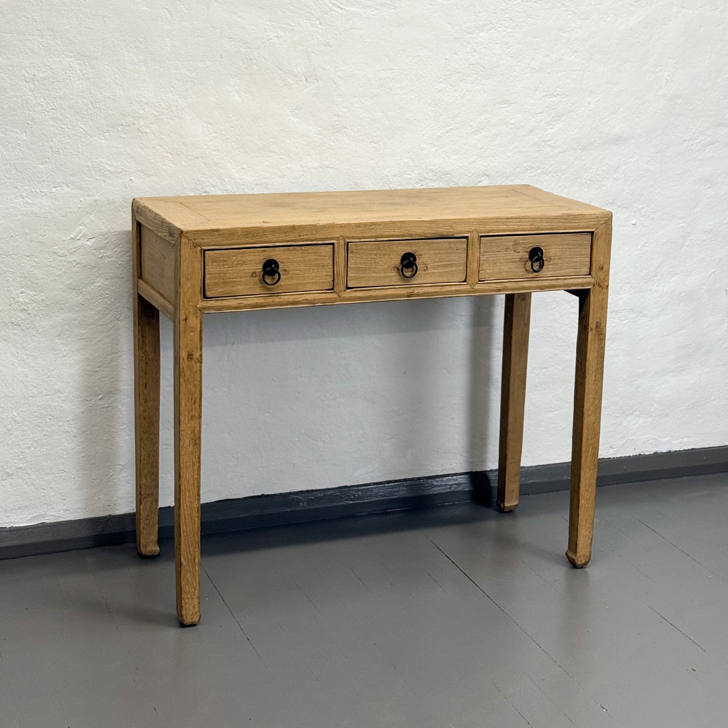 3 Drawer Elm Console Table