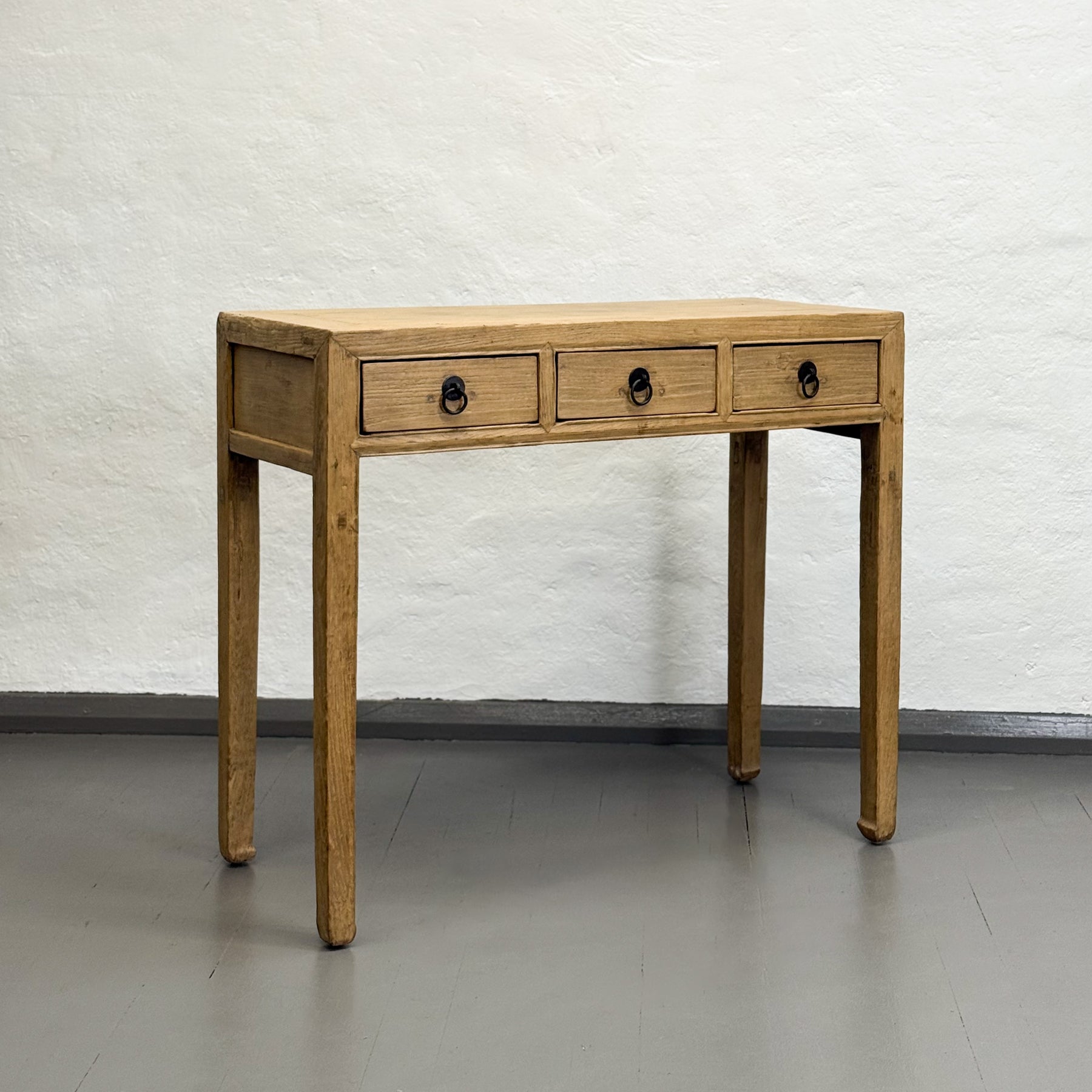 3 Drawer Elm Console Table