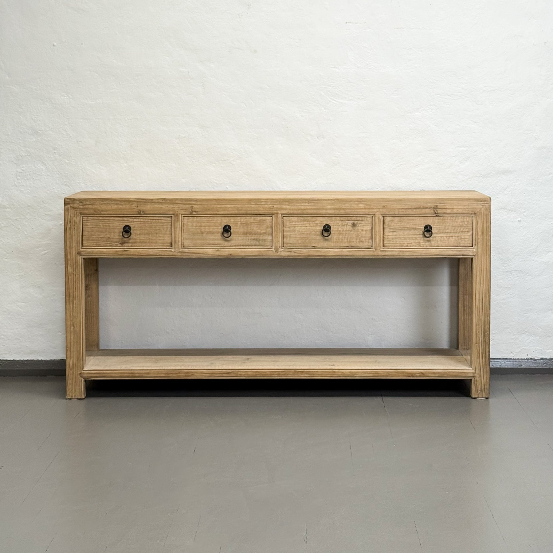 4 Drawer Table with Shelf I