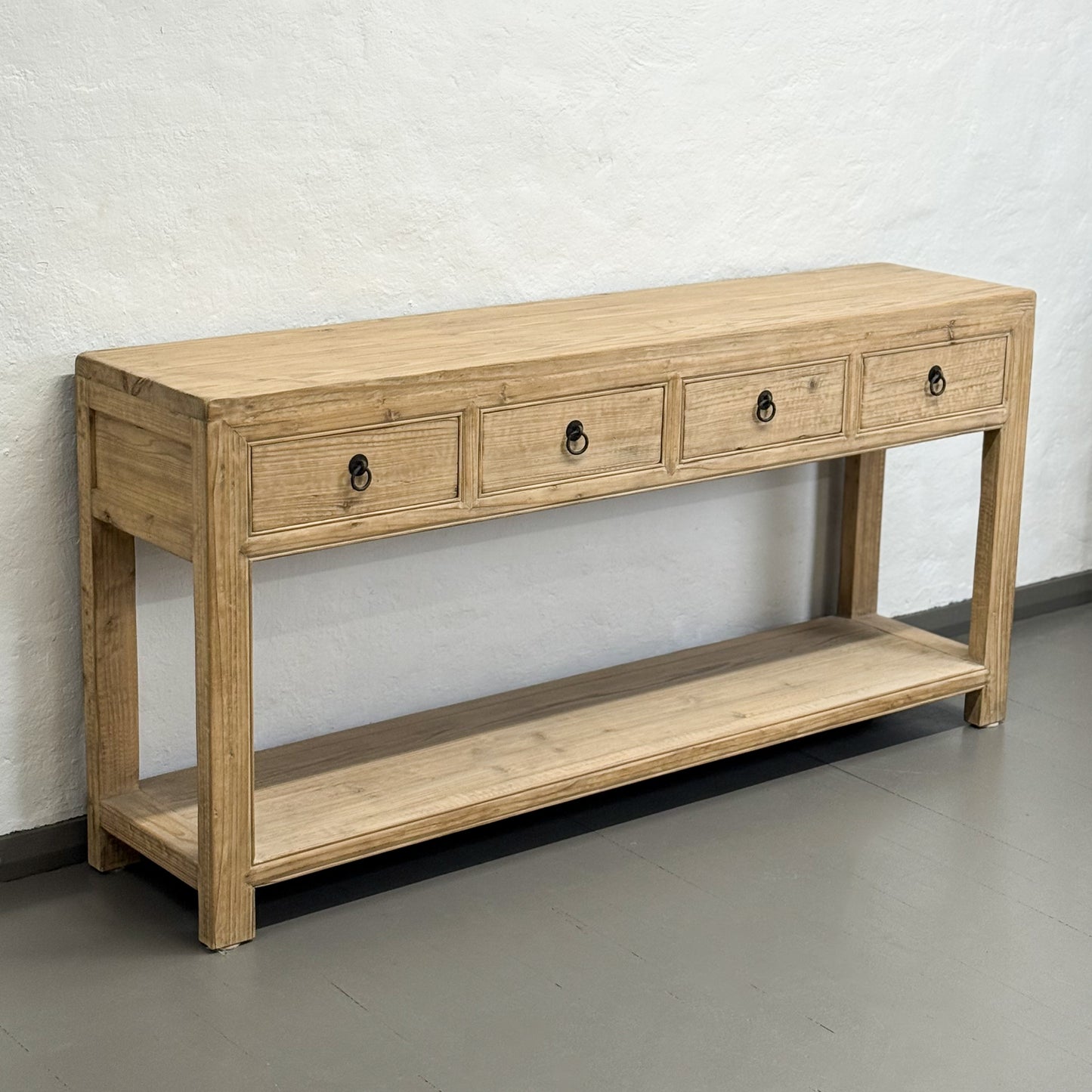 4 Drawer Table with Shelf I