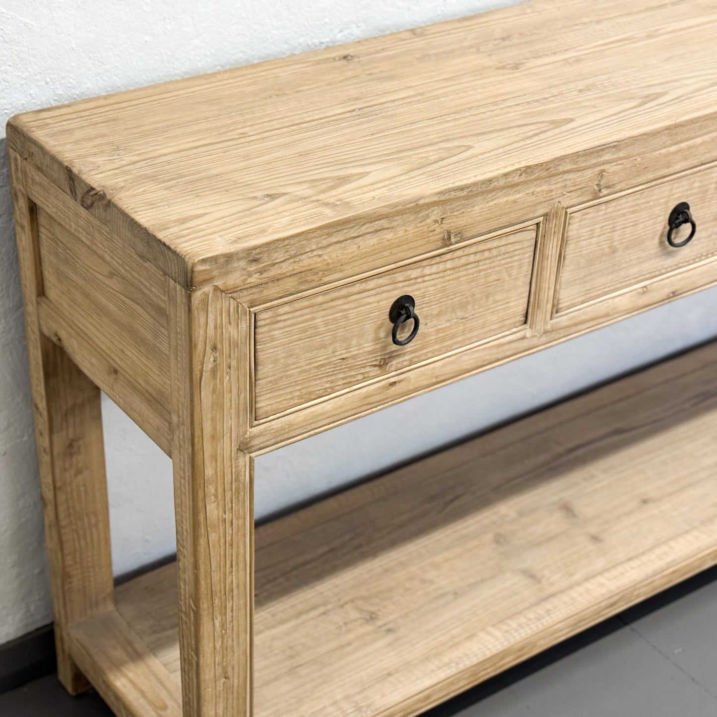 4 Drawer Table with Shelf I