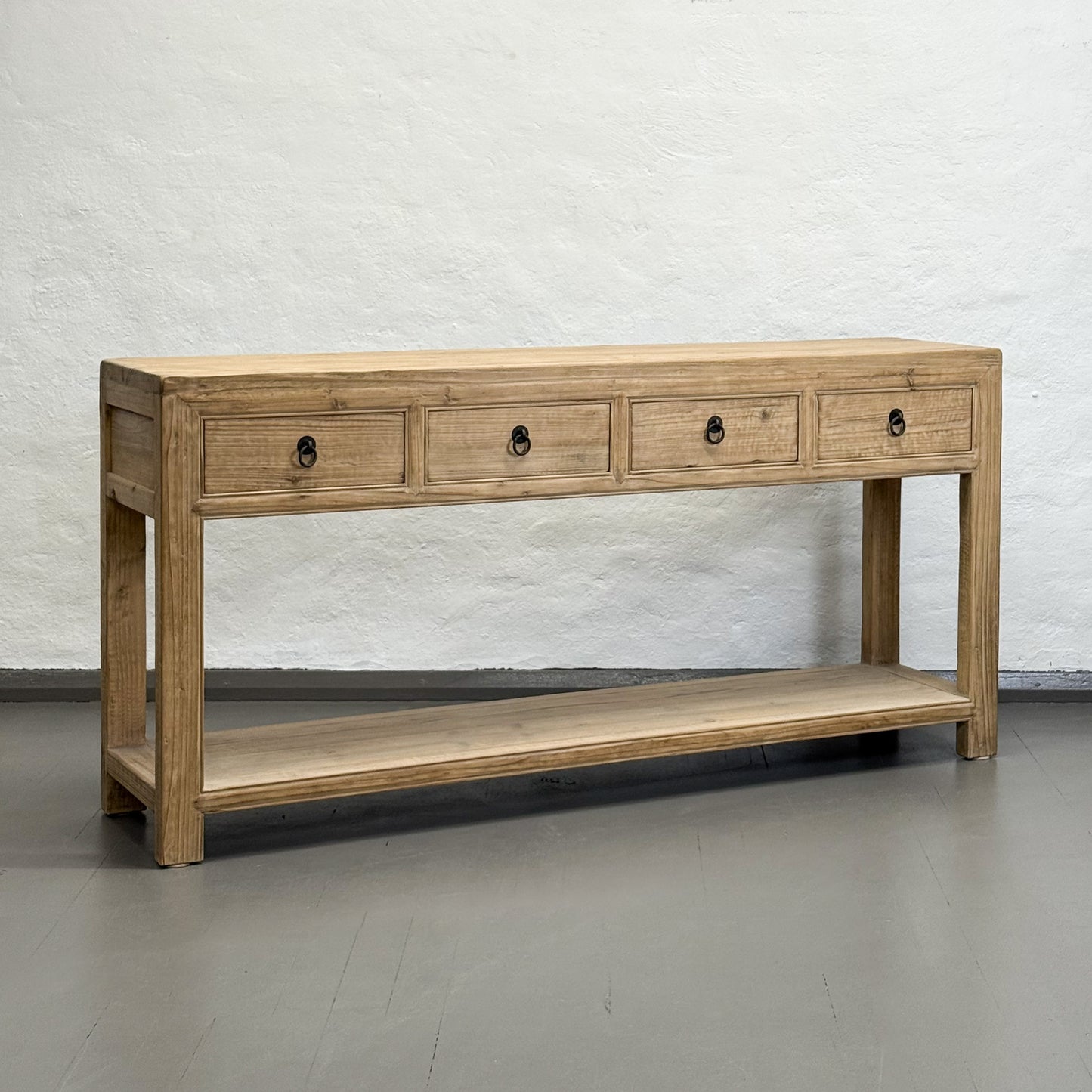 4 Drawer Table with Shelf I