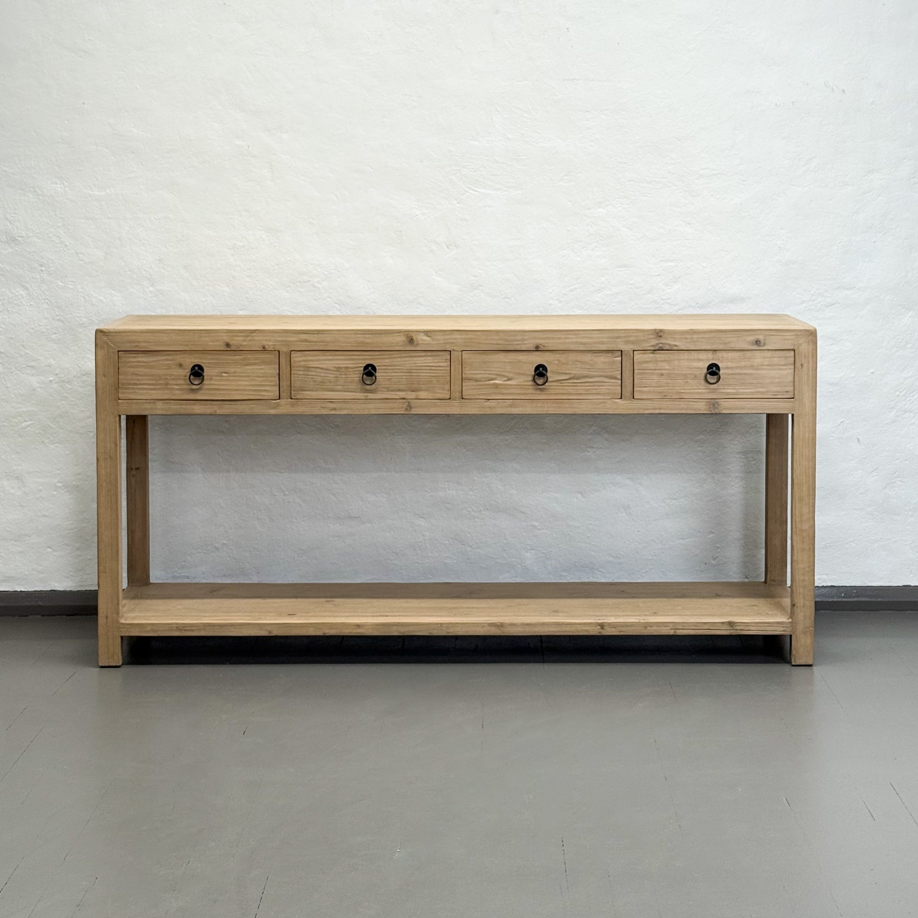 4 Drawer Table with Shelf II