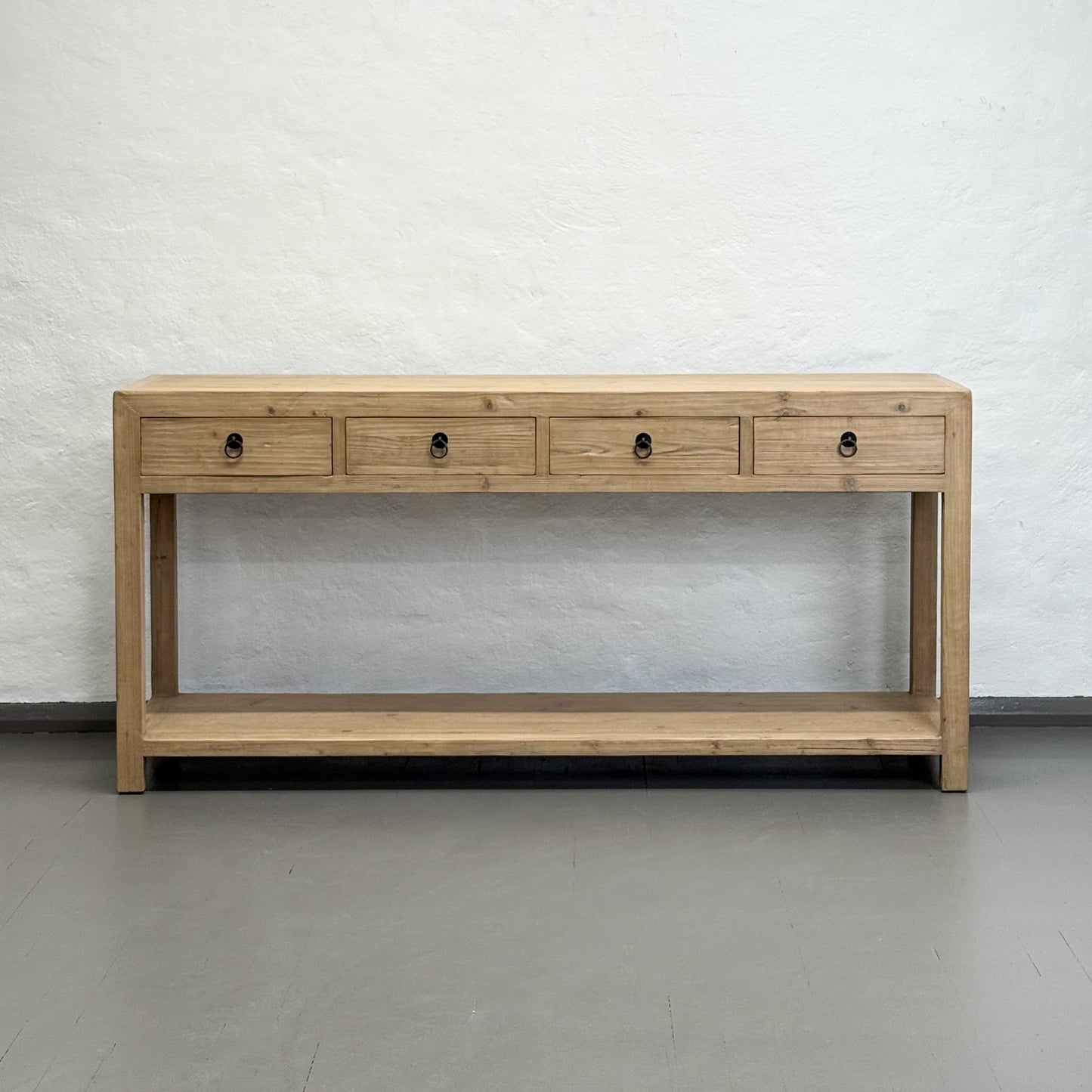 4 Drawer Table with Shelf II