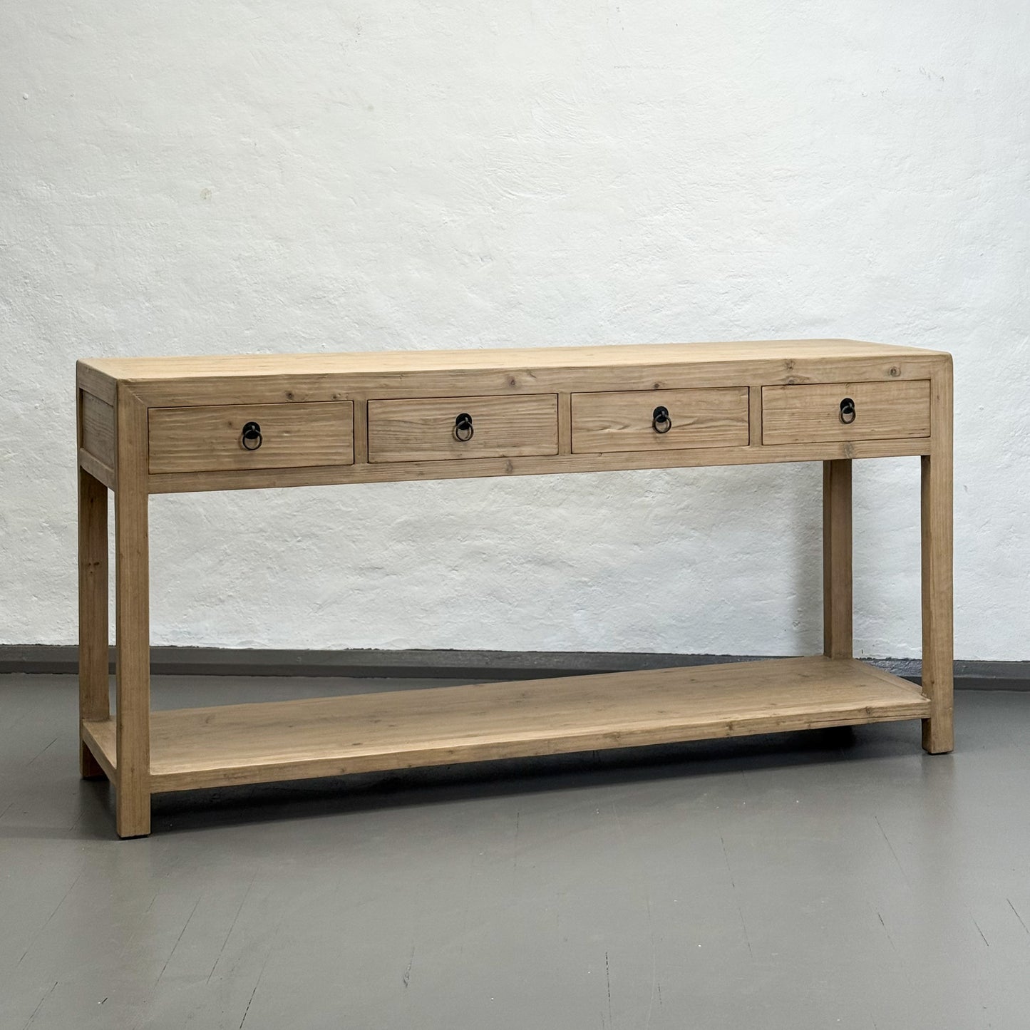 4 Drawer Table with Shelf II