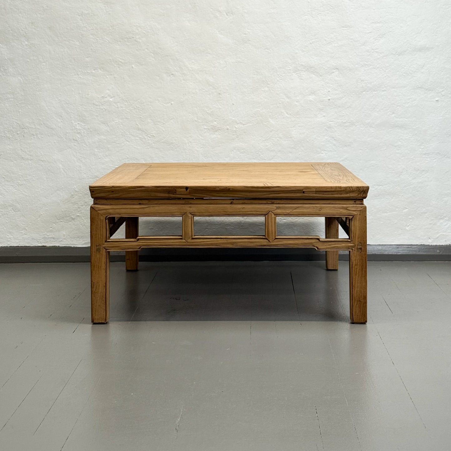 Square Raw Elm Coffee Table