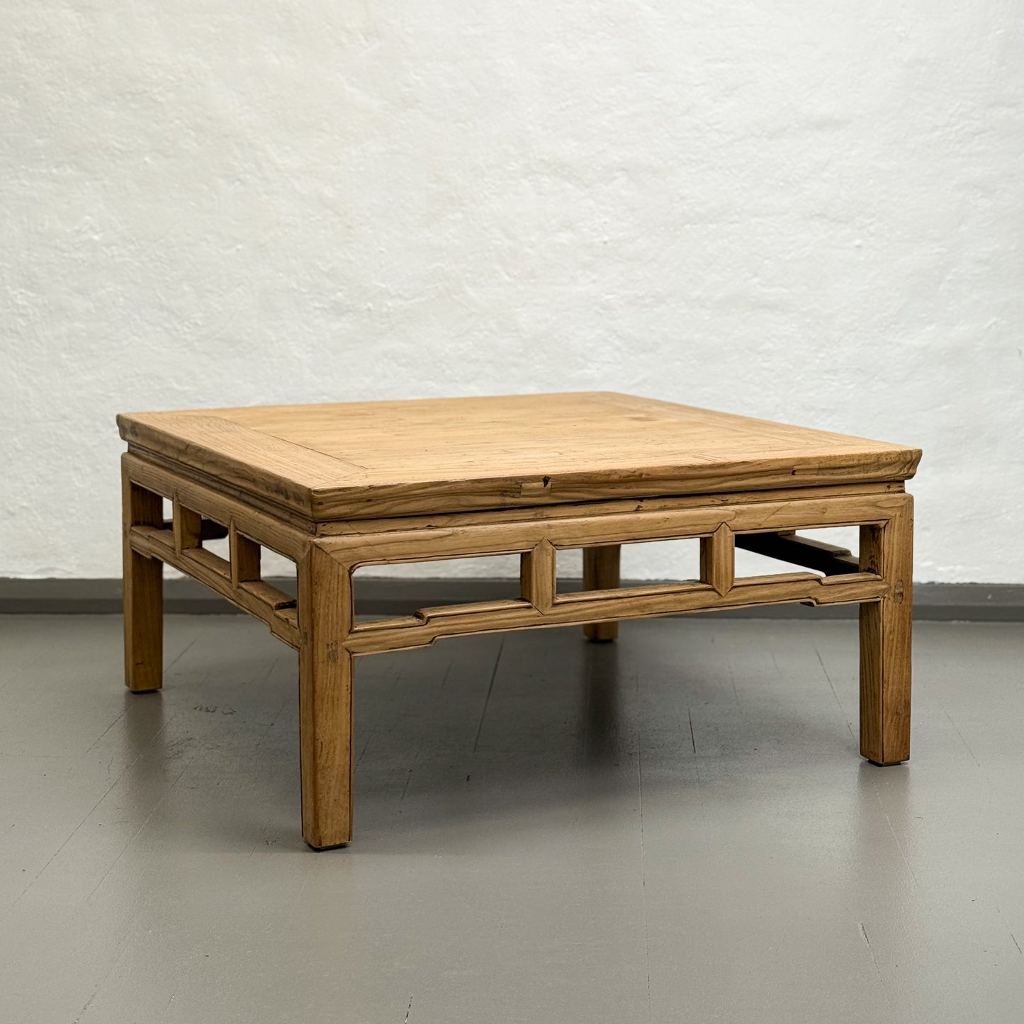 Square Raw Elm Coffee Table