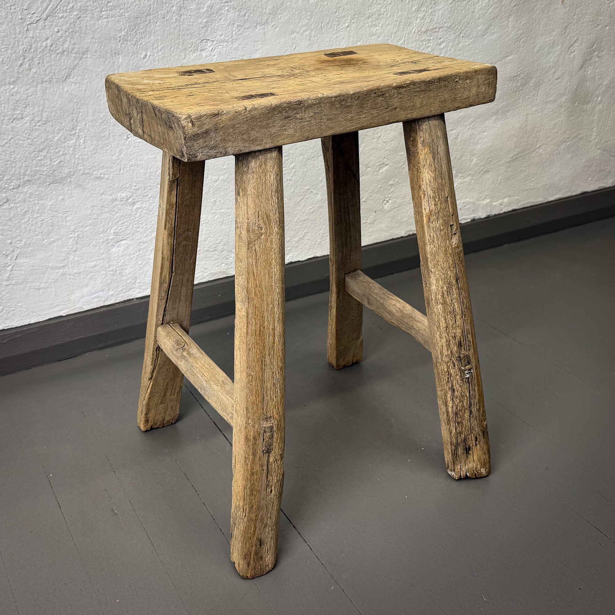 Wooden Rectangular Stool
