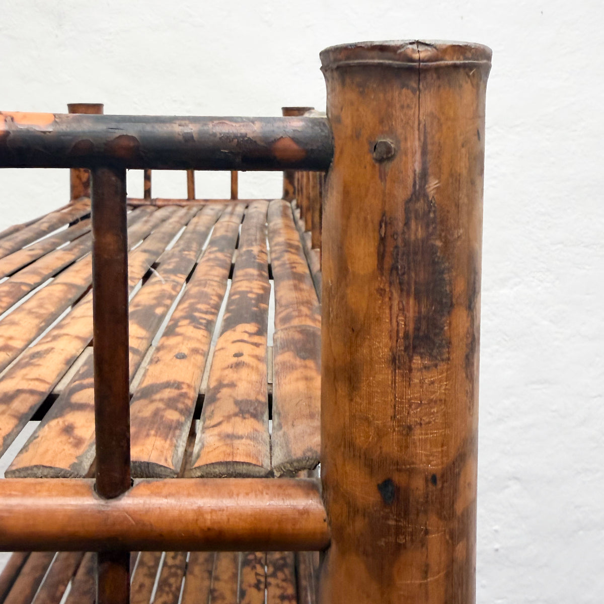 Vintage Bamboo Book Shelf