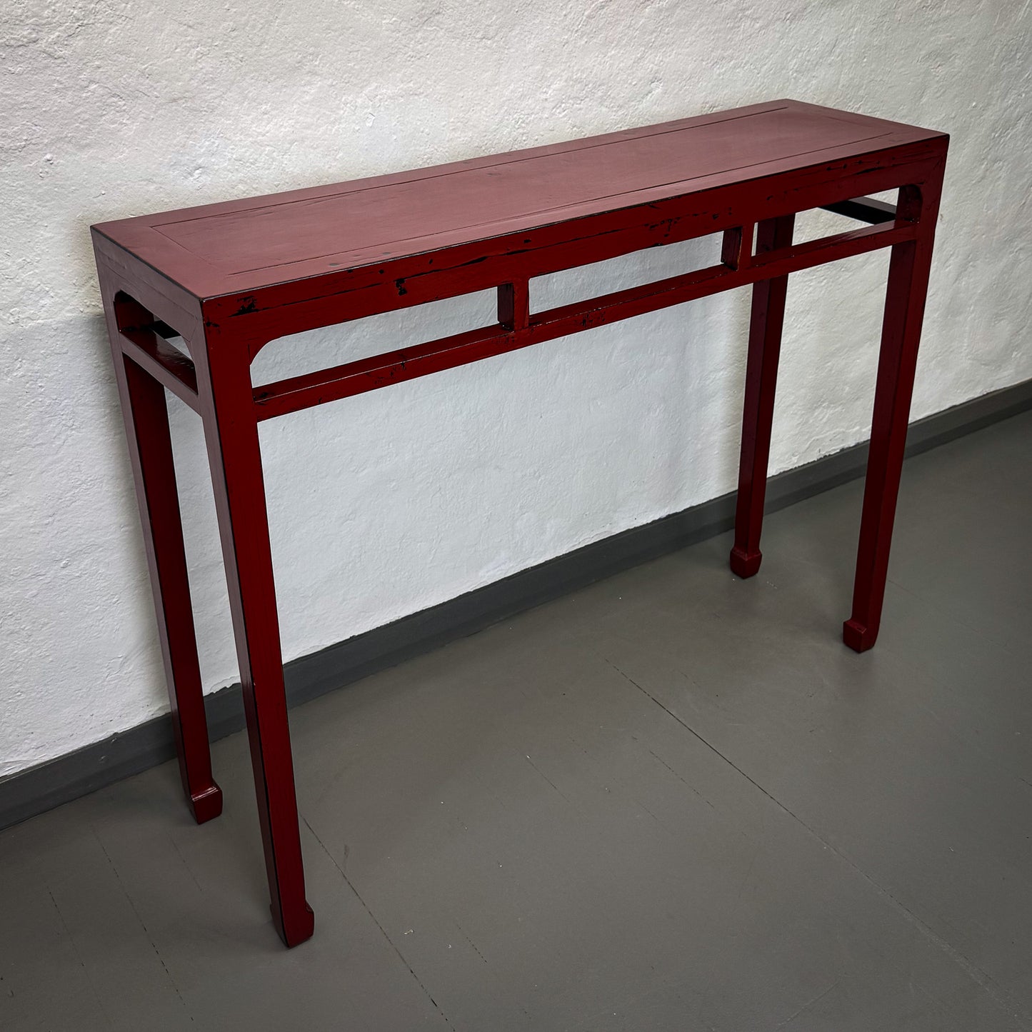Red Lacquer Console