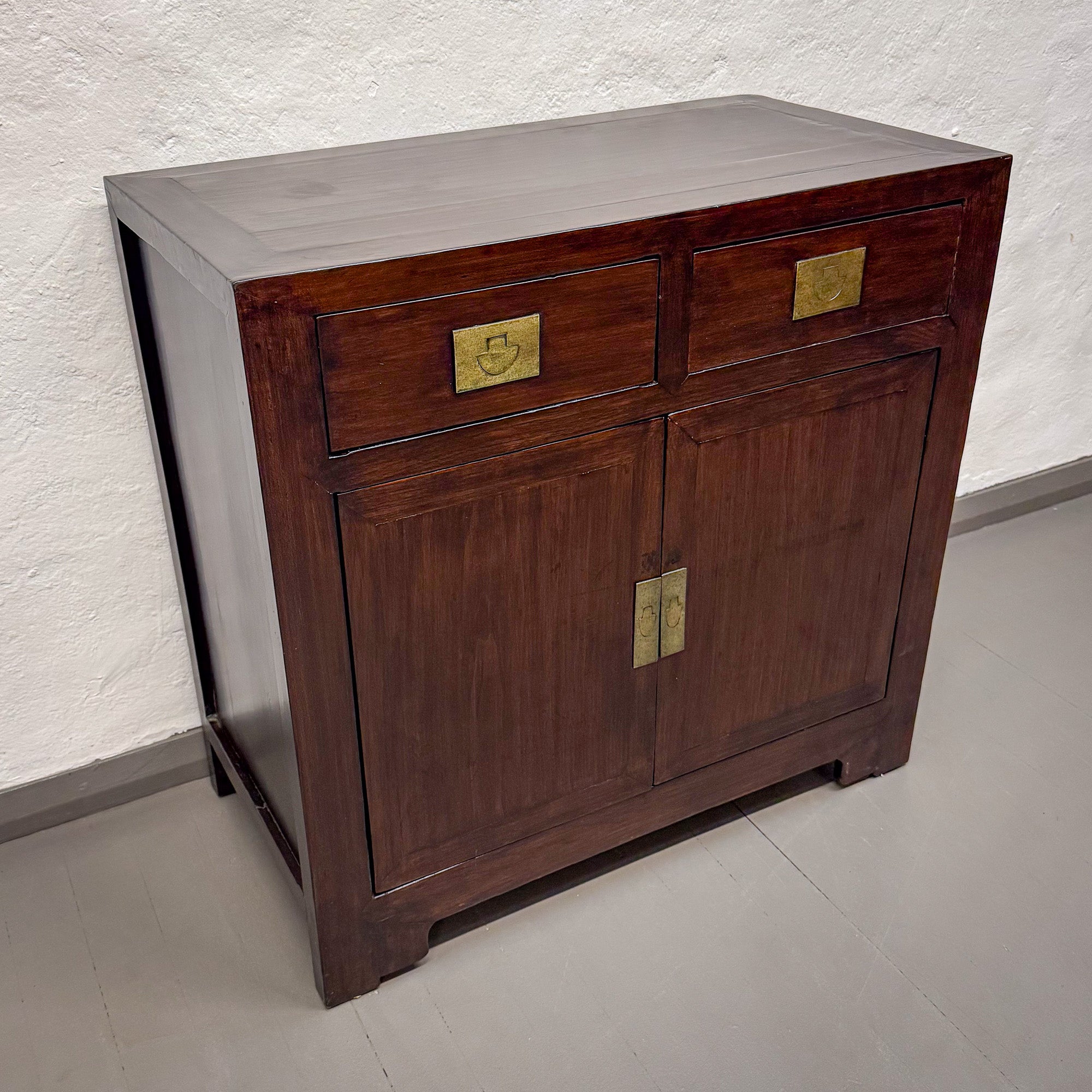 Dark Brown Elm Cabinet