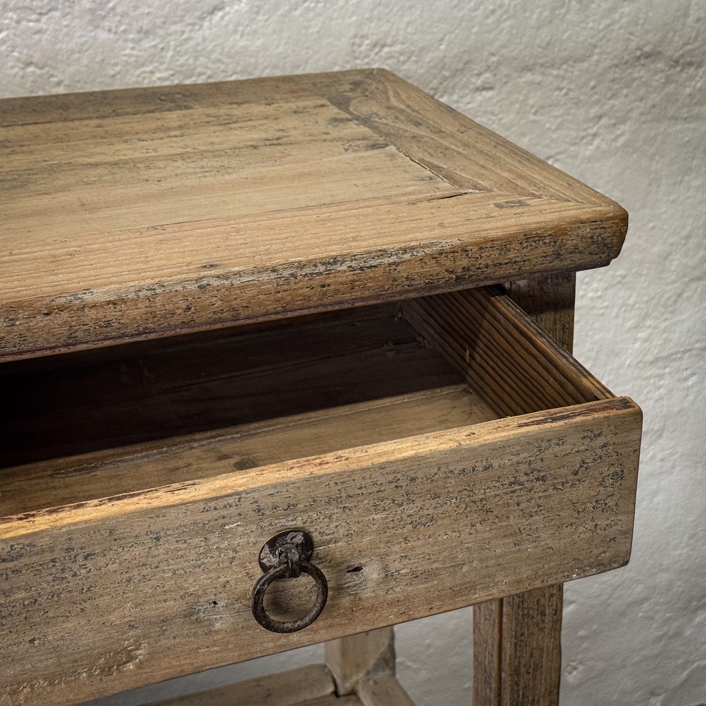 Vintage Elm Vase Table III