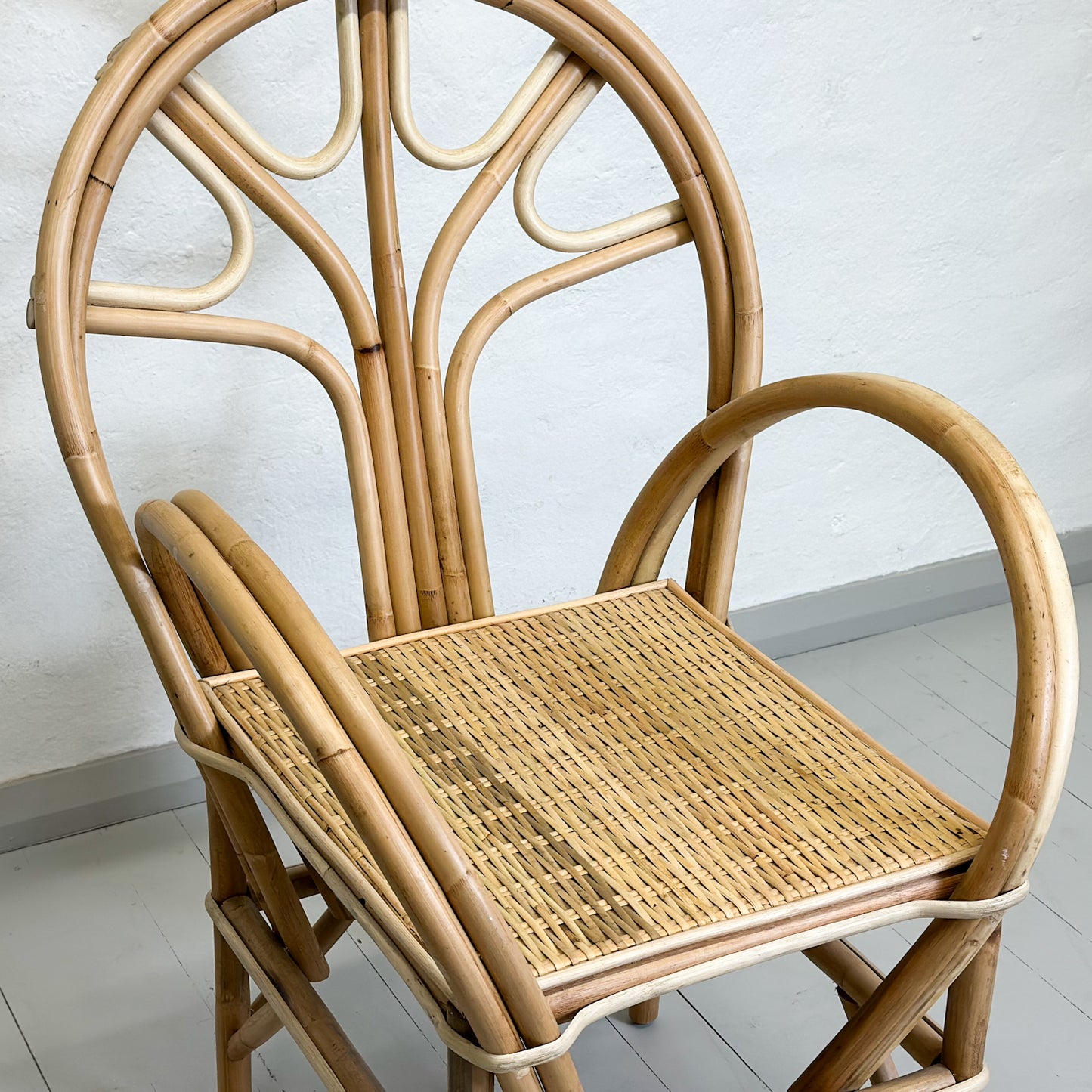 Cane Chair with Cushion