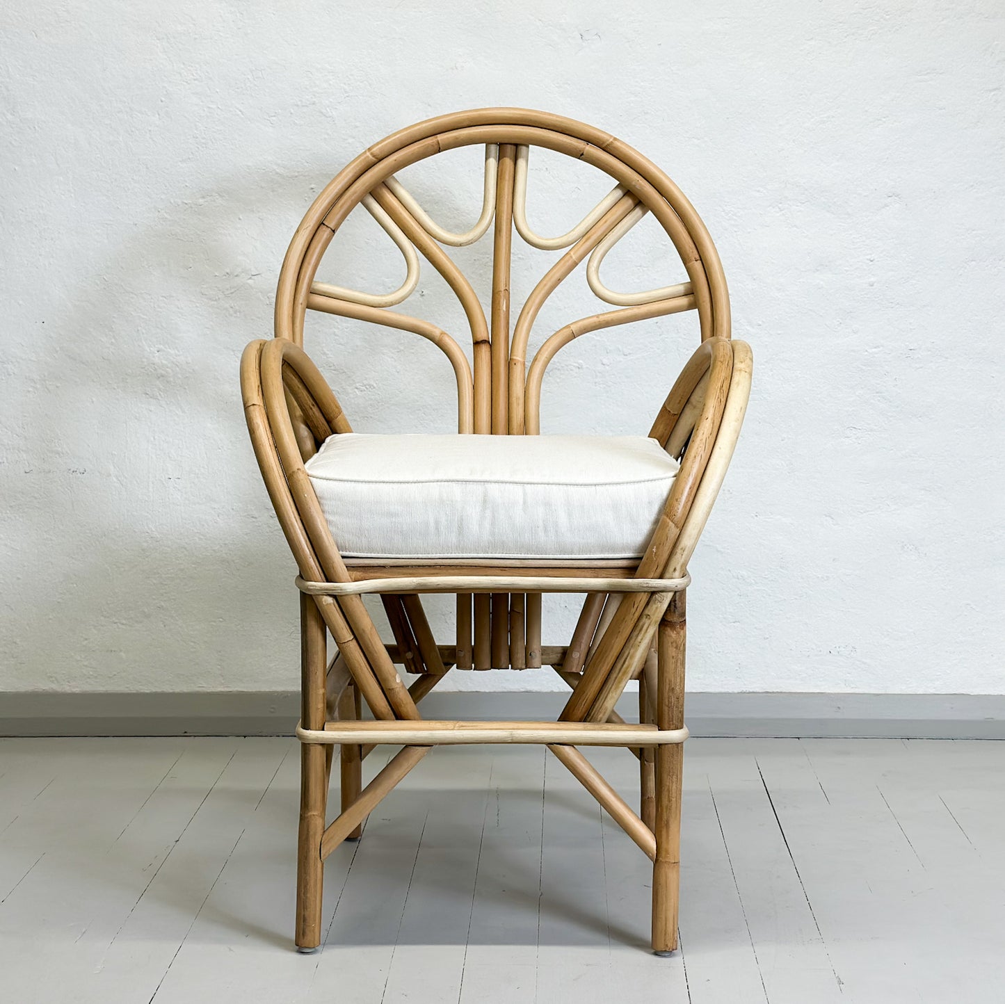 Cane Chair with Cushion