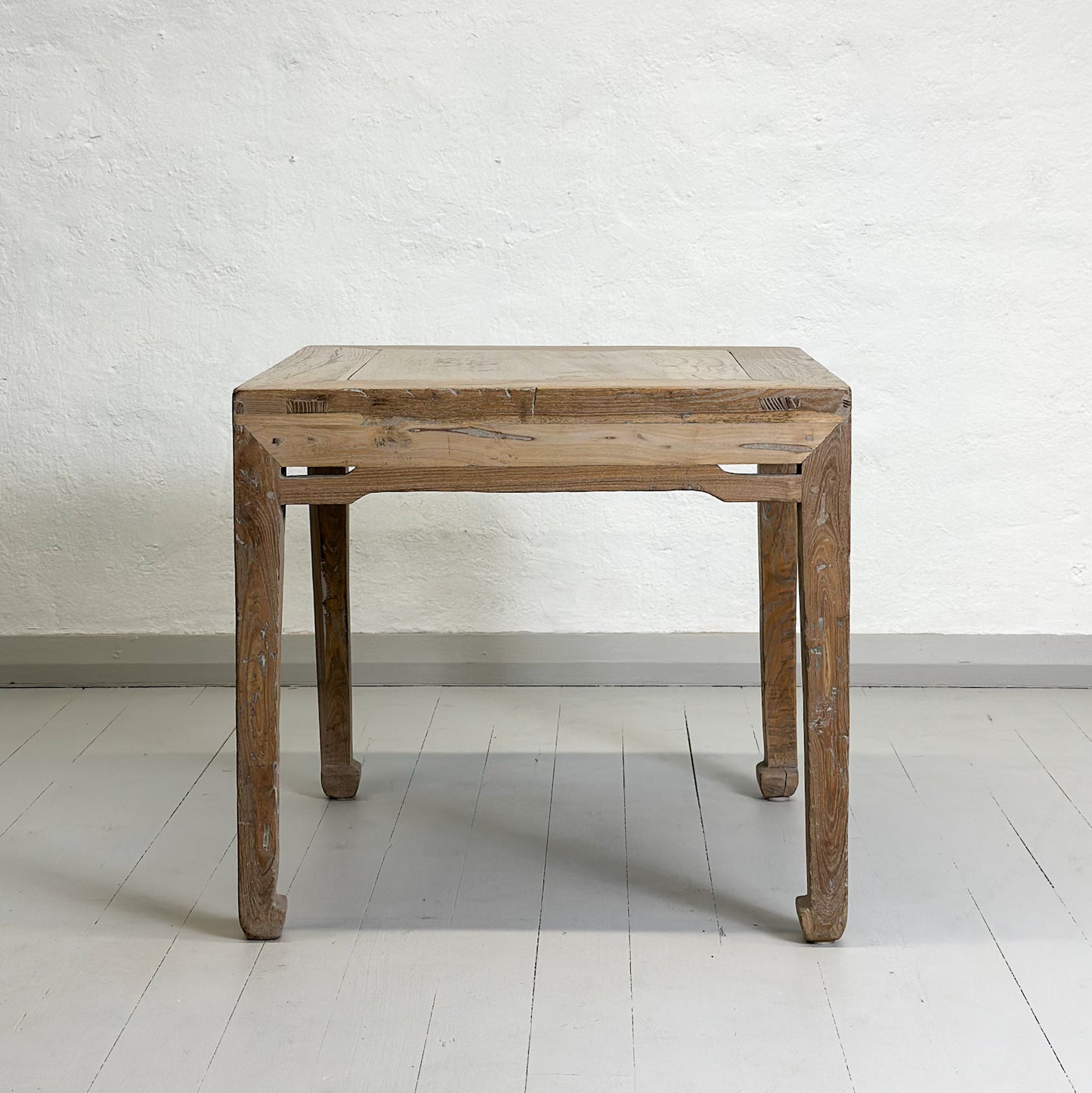 Distressed Natural Side Table