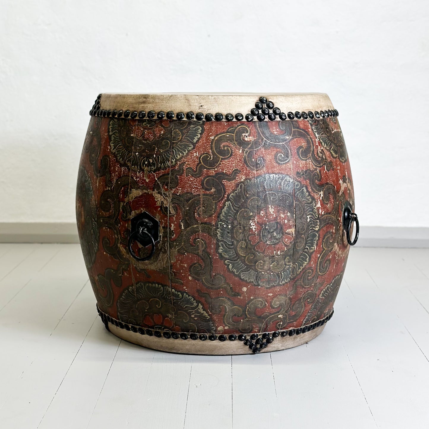 Antique Qing Dynasty Drum