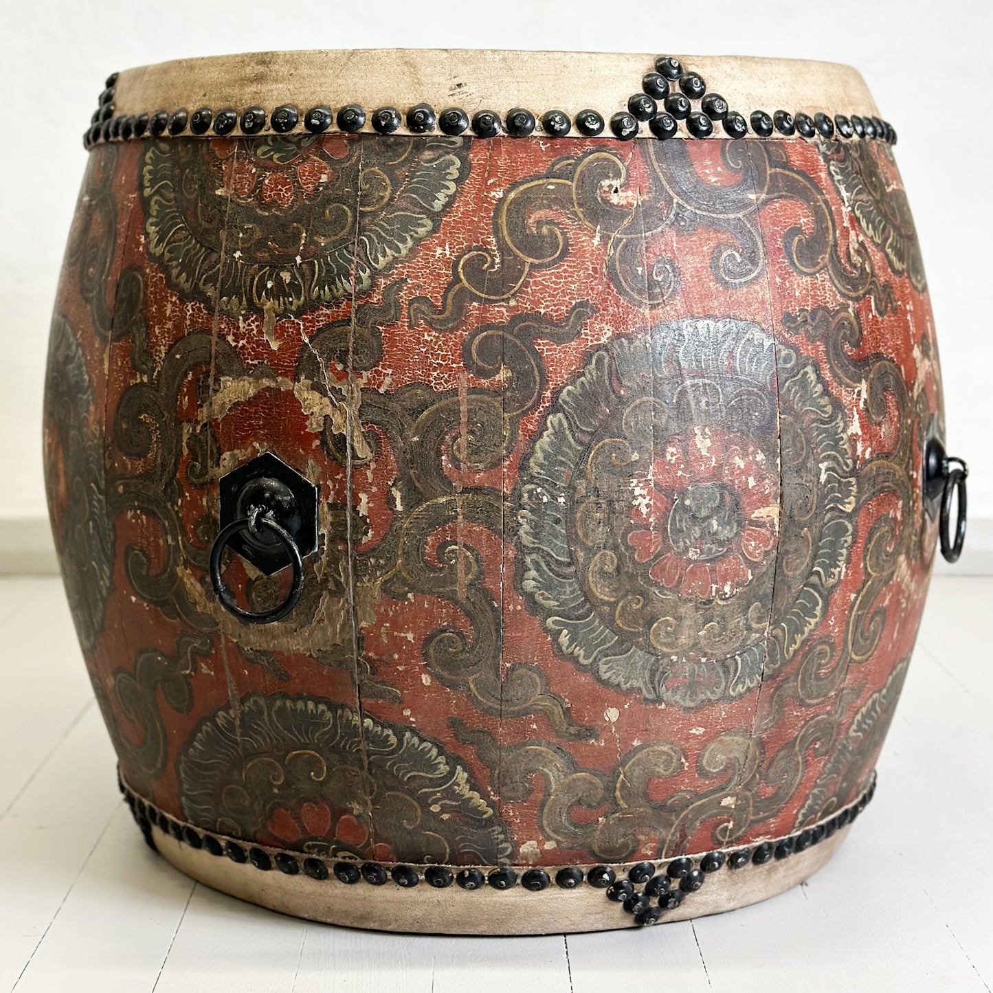 Antique Qing Dynasty Drum