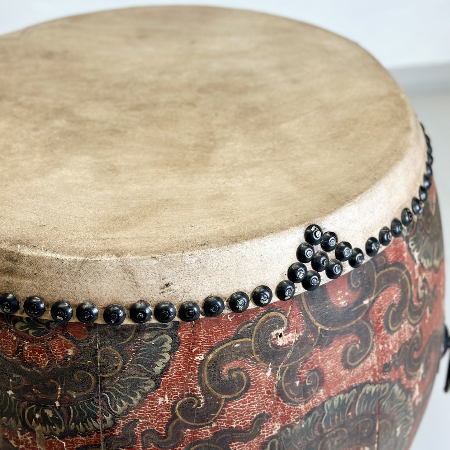 Antique Qing Dynasty Drum