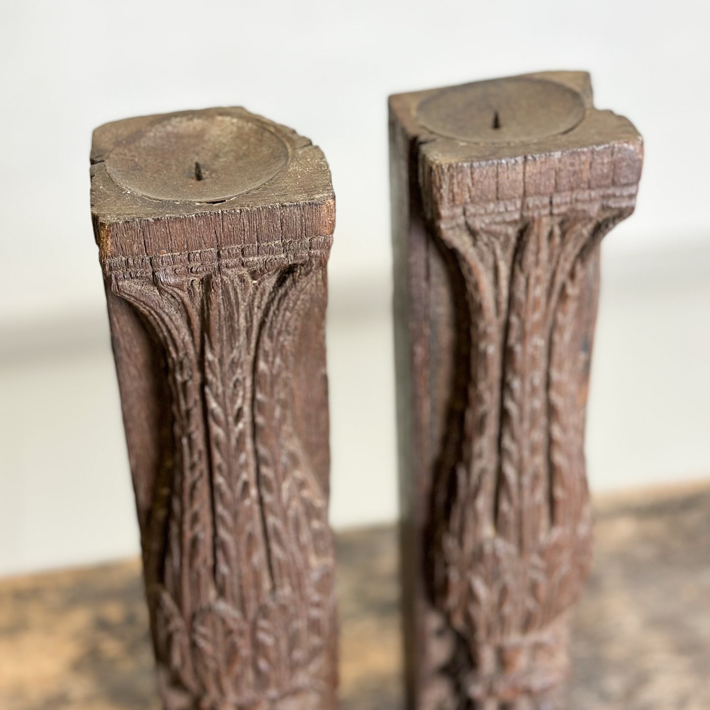 Carved Leg Candle Stand