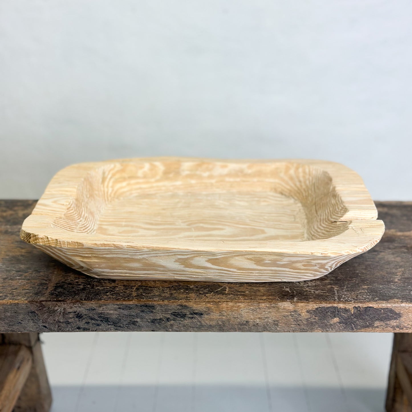 Raw Timber Dough Bowl