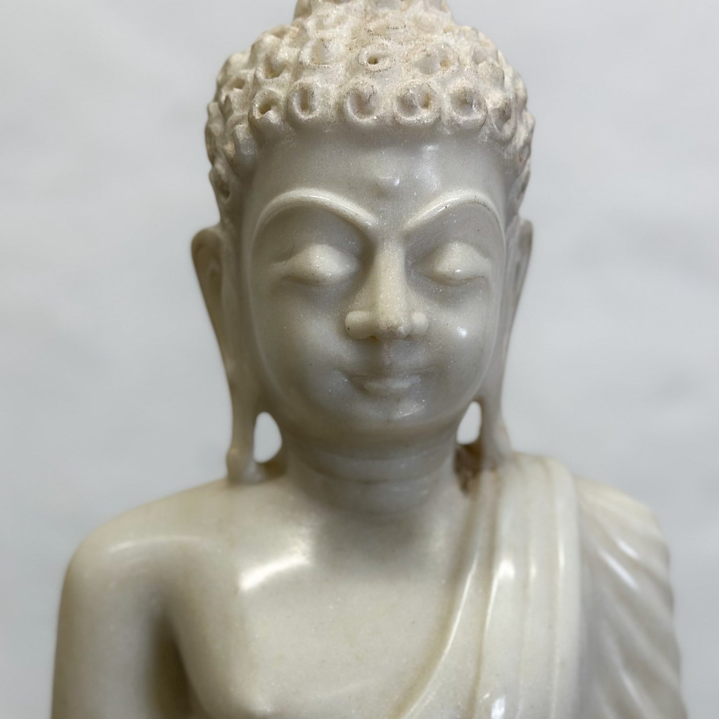 Meditating Marble Buddha