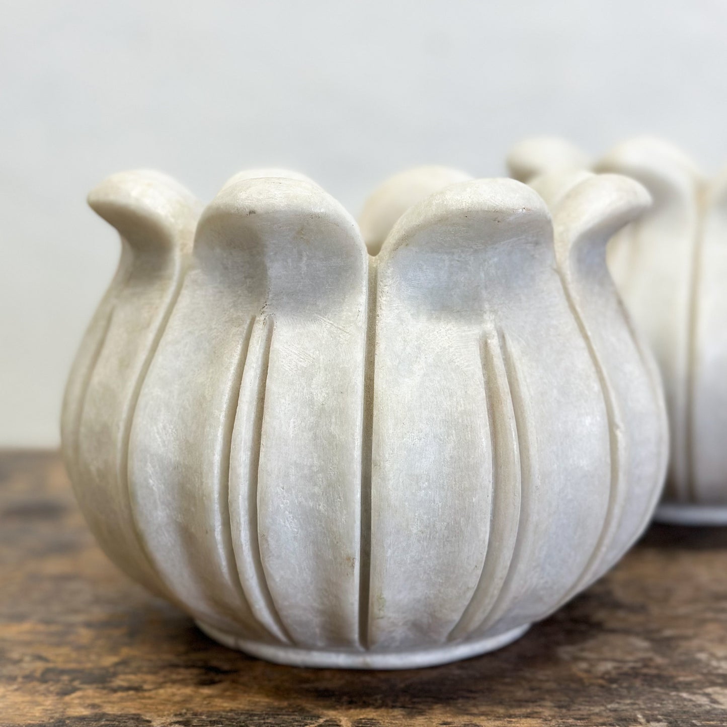 Marble Tulip Pot