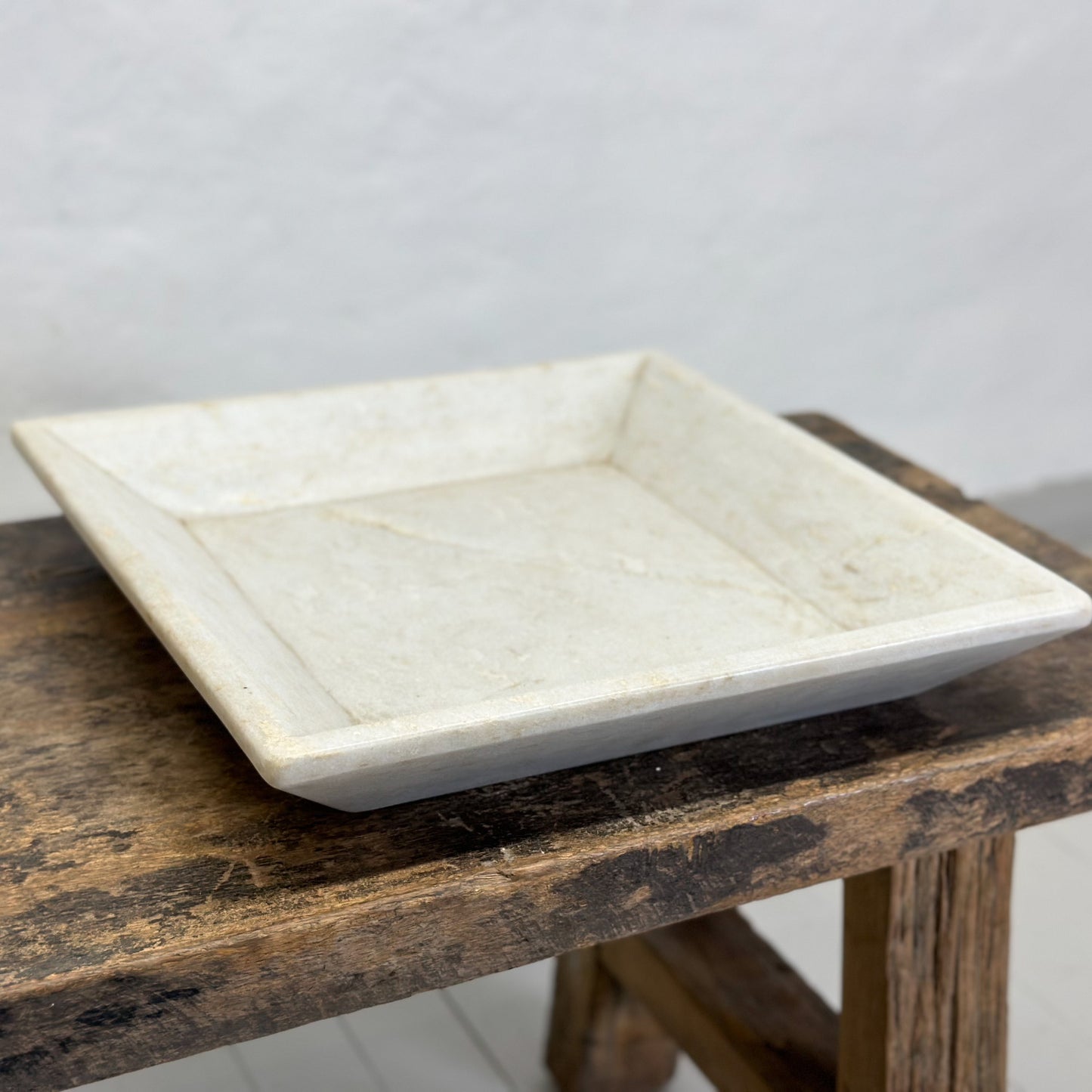 Square Beveled Marble Plate