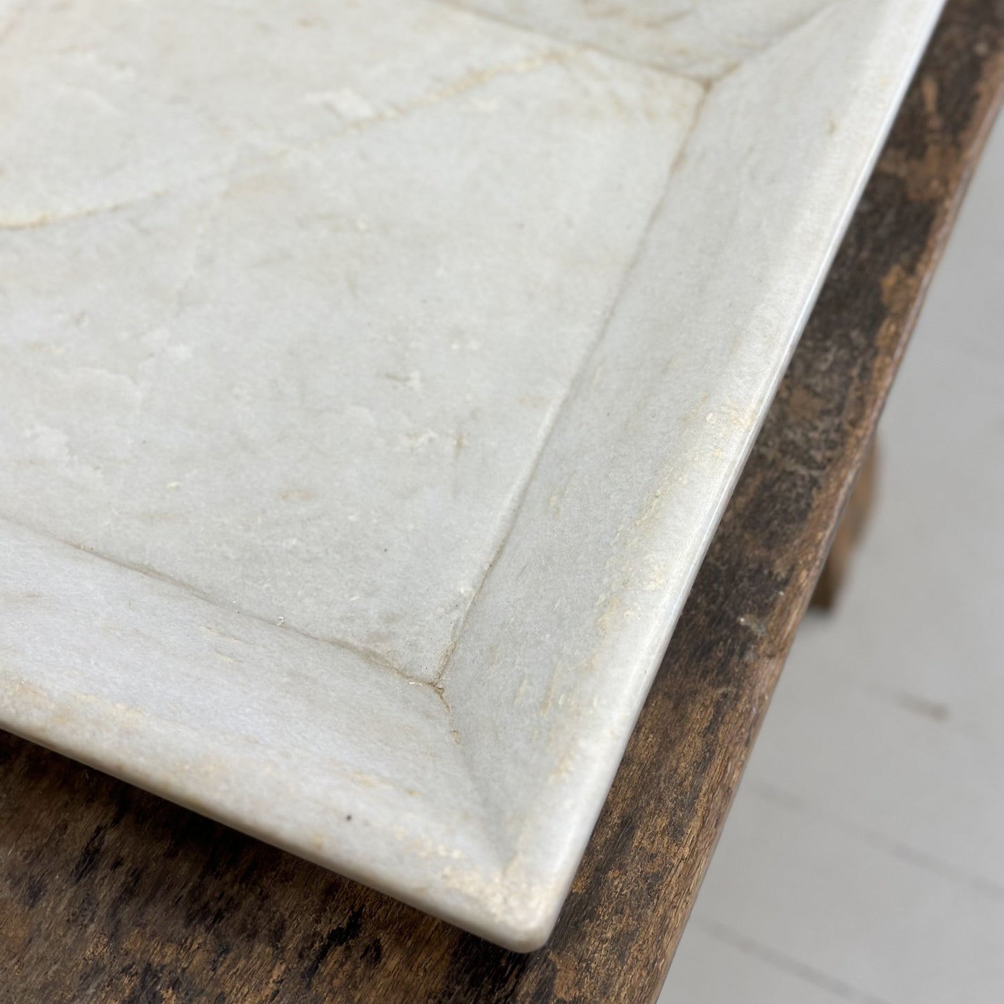 Square Beveled Marble Plate
