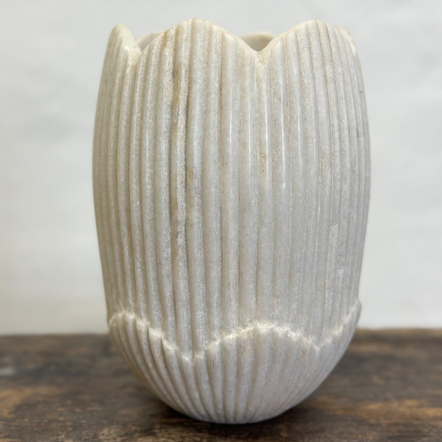 Marble Lotus Vase